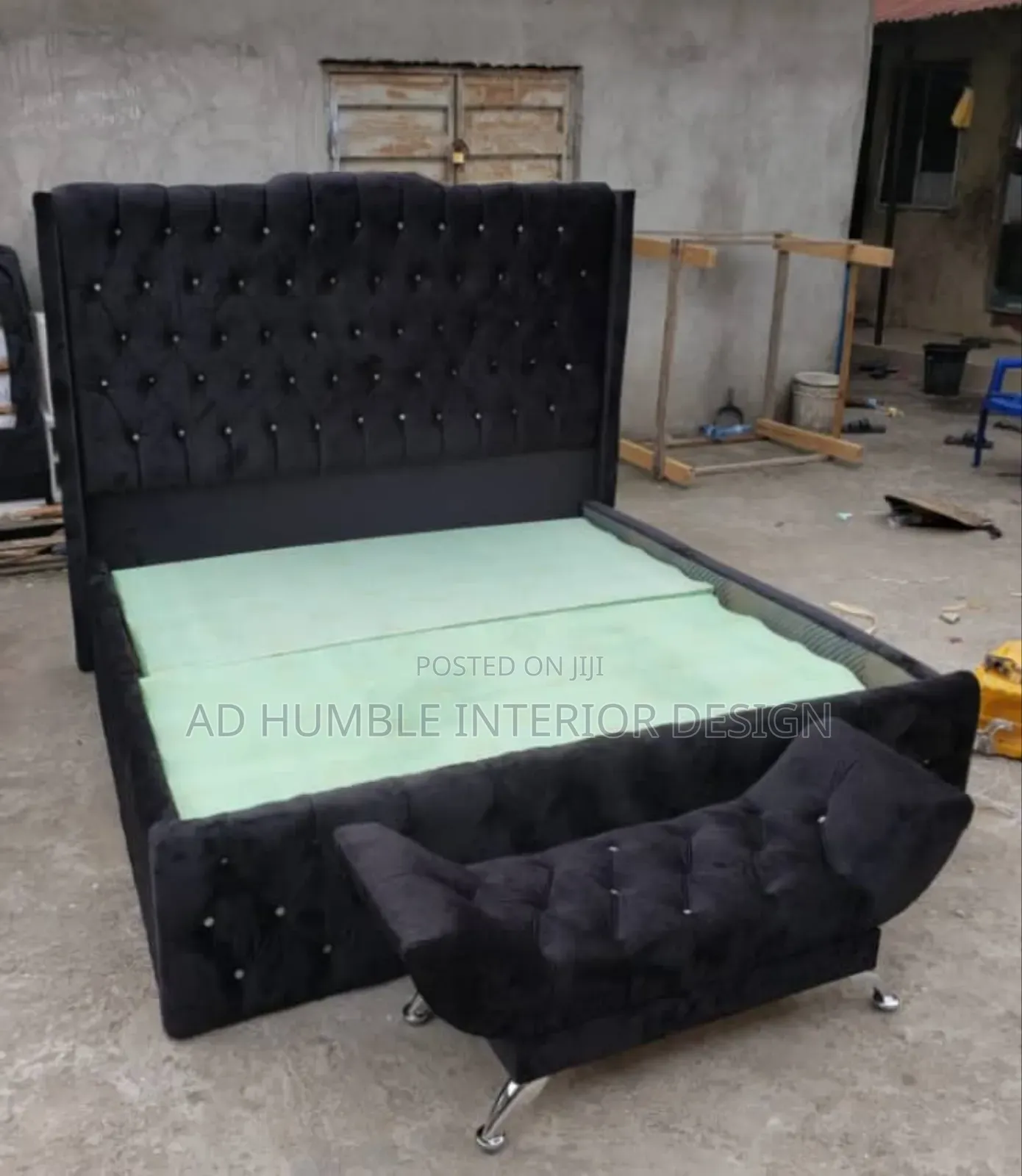 Black Upholstery Bedframe 6/6