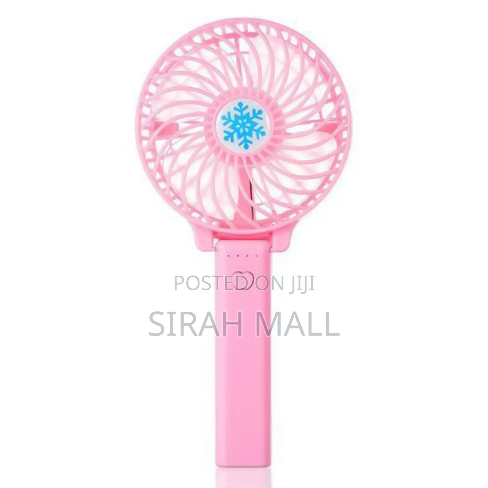 Rechargeable Fan Mini Operated Hand Held Coolin (Pink)4inch