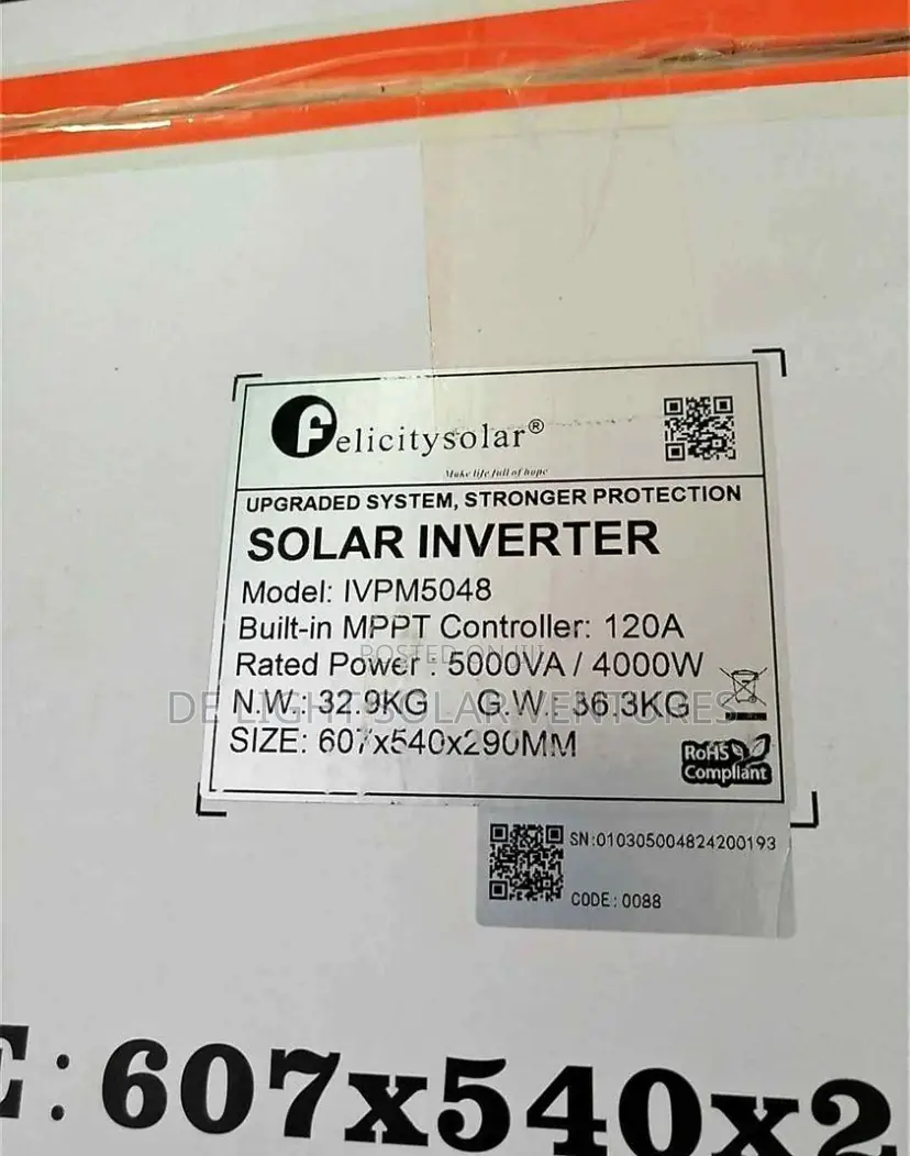 Felicity Solar Inverter 5kva 48v IVPM Much Available