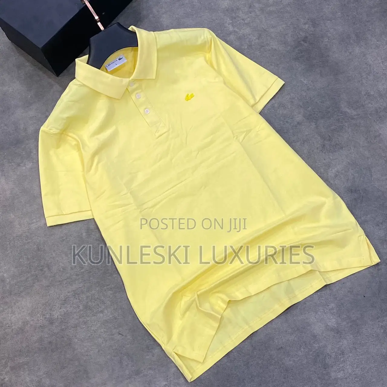 Original Lacoste Classic Collar Neck Tops Collections
