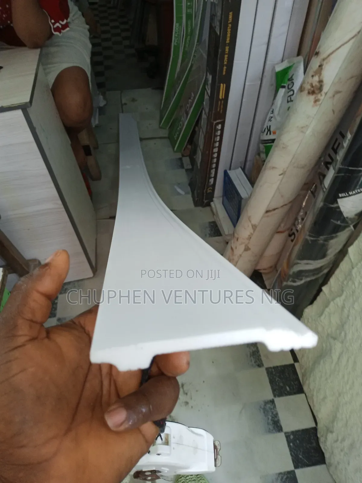 Spc(Acrylic) Cornise for Skirting 10cm