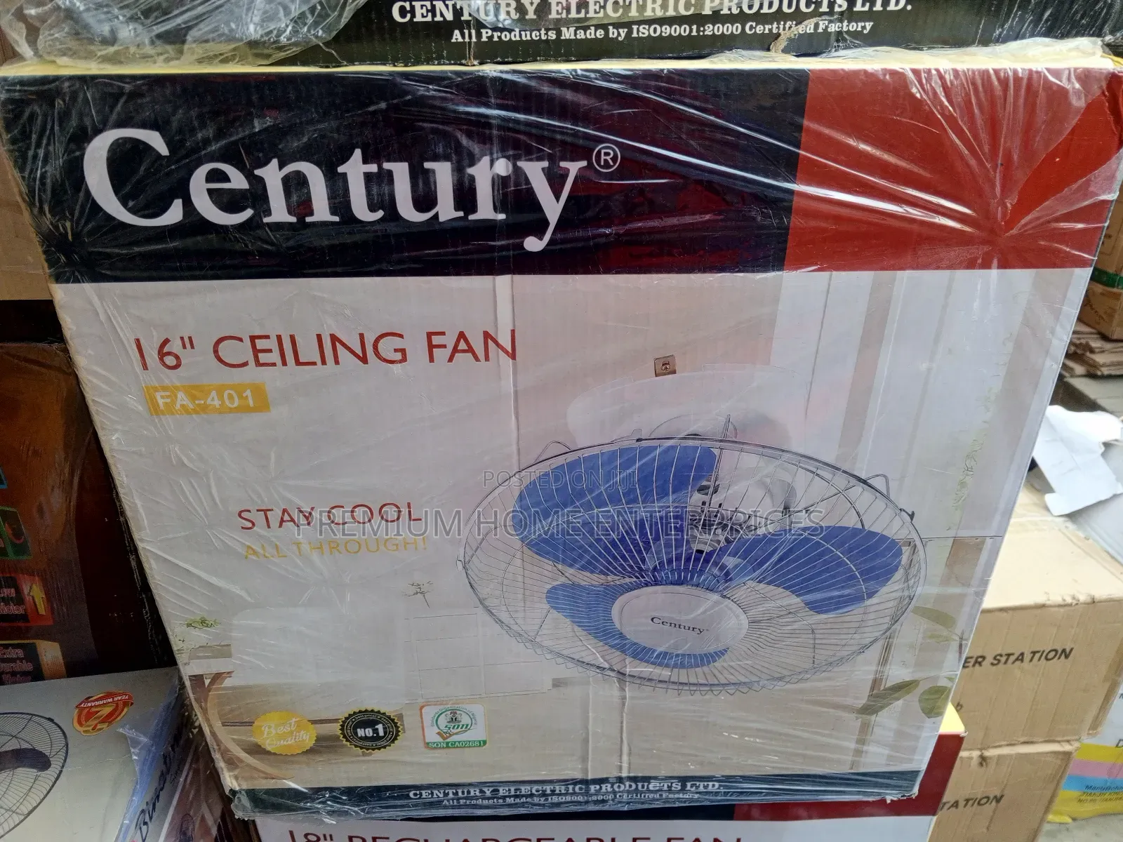 Century Ceiling/Orbit Fan 16 Inches