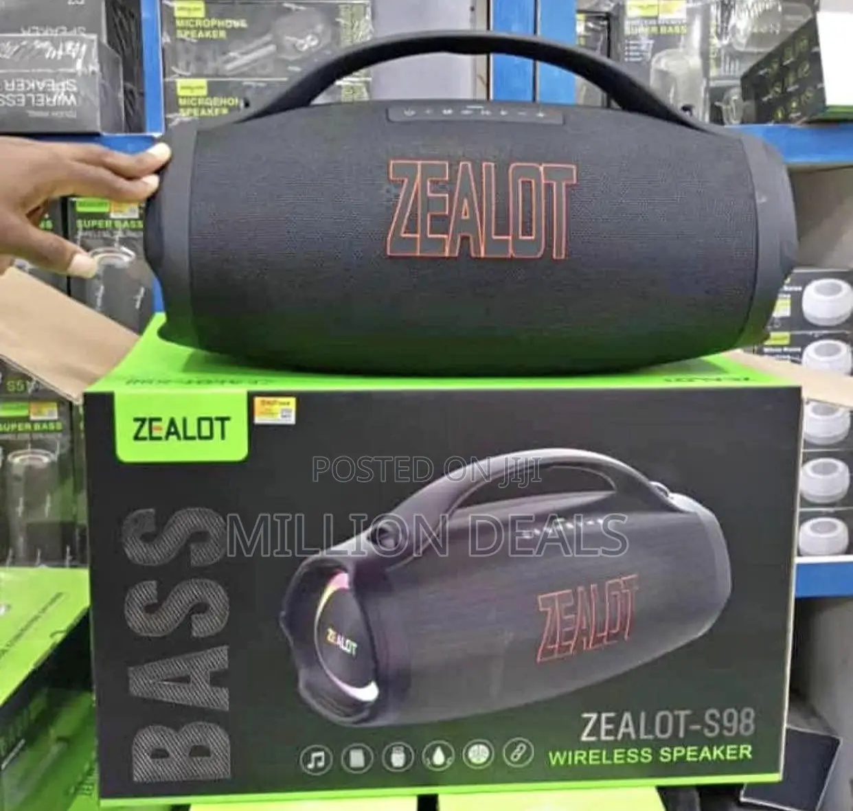 Zealot 160W Super Bass Bluetooth Speaker 36000mah S98