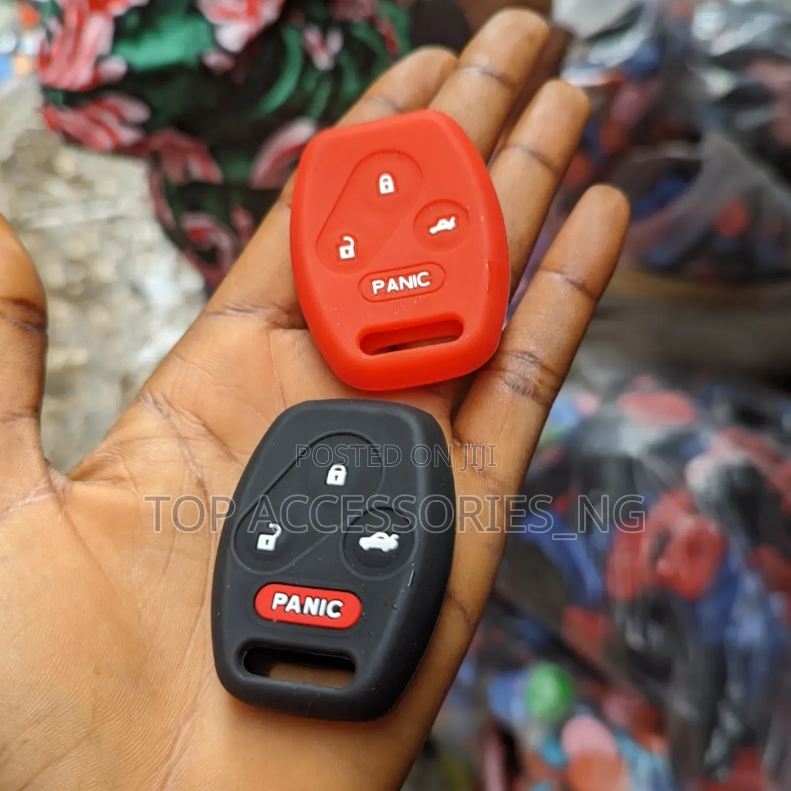 Red and Black Honda Accord Silicon Key Cover