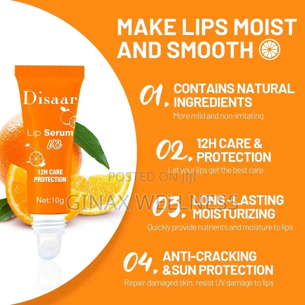 Disaar Spf45 Lip Serum With Vitamin C, Sunflower Seed Oil (10 Grams)