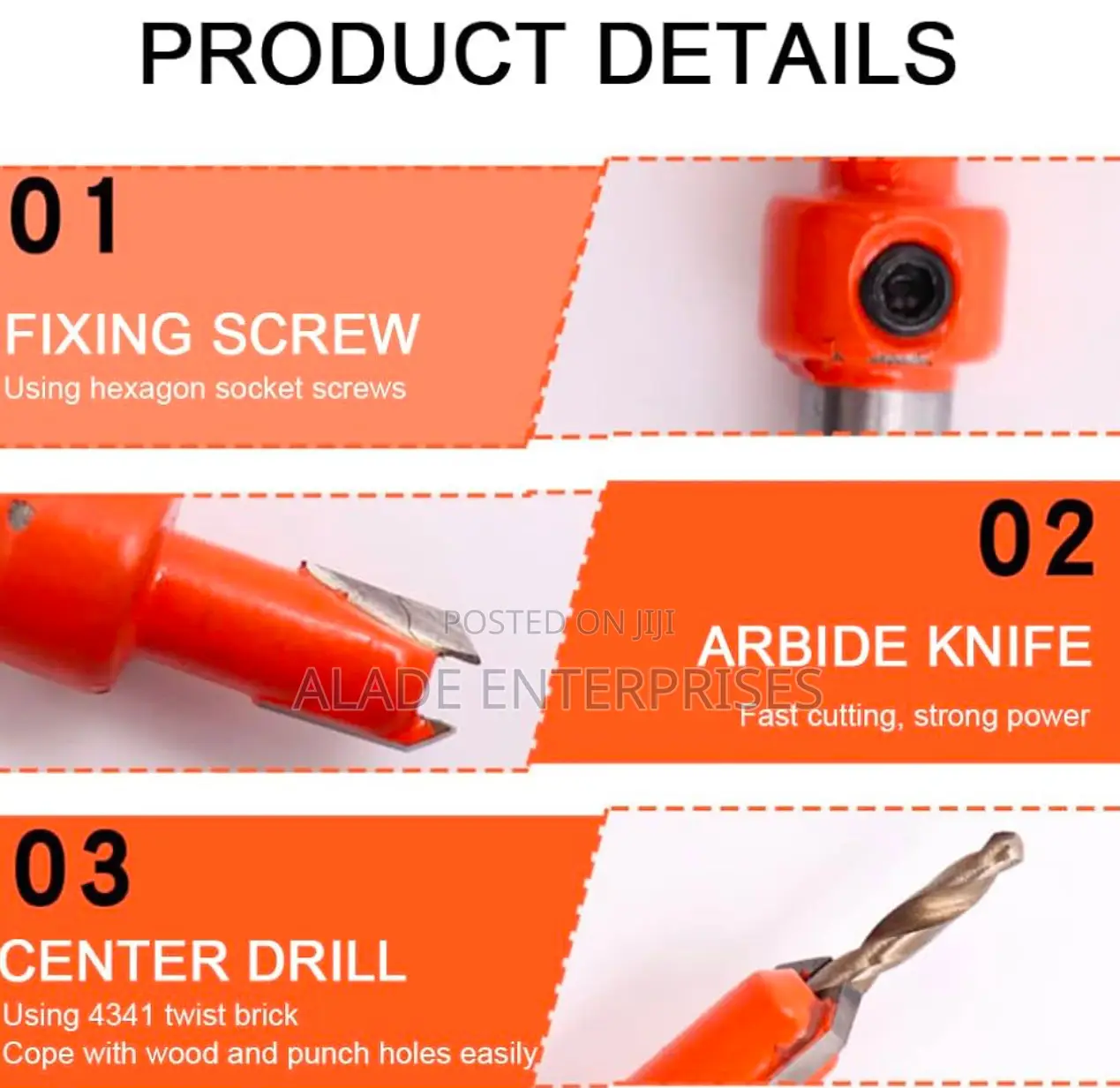 Hole Punch Set With Countersink Dril