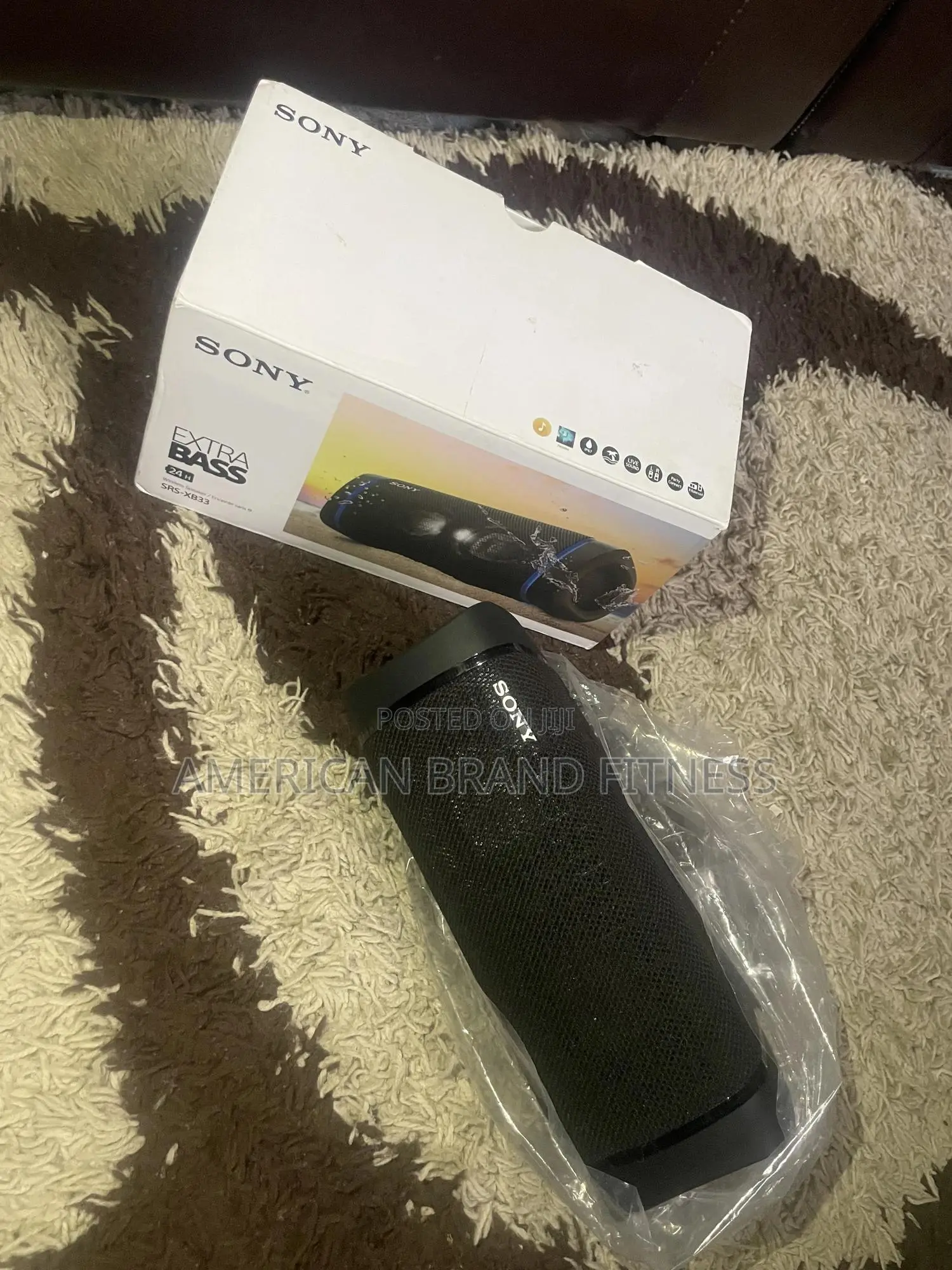 SRS-XB33 Black, Portable Wireless Bluetooth Speaker