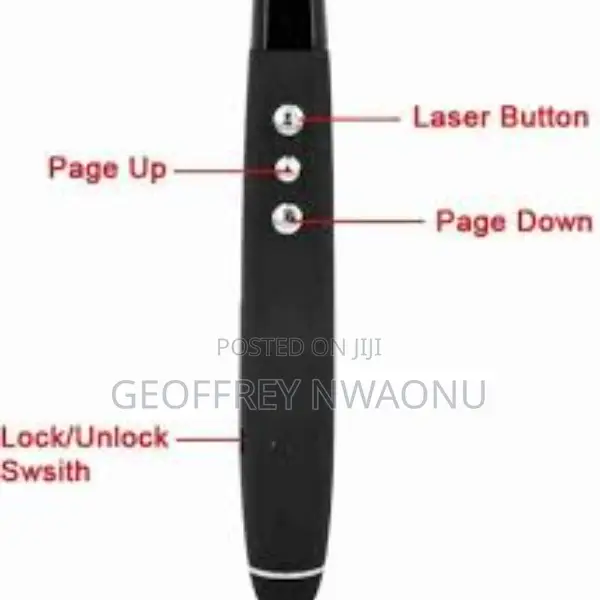 Wireless USB Laser Presenter PP-1000 – Red Laser Pointer