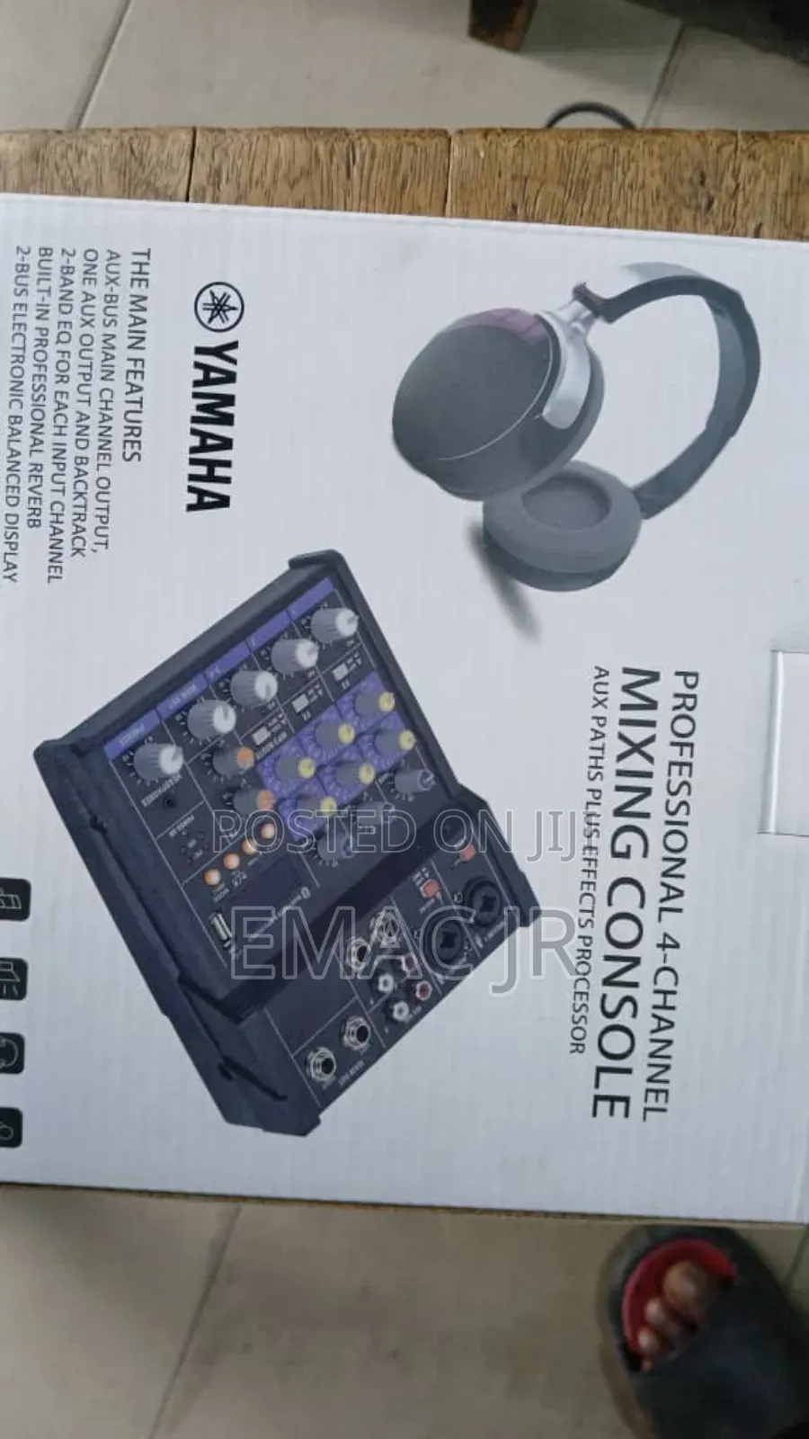 Mini DJ Mixer With UHF Four Channel Audio Bluetooth