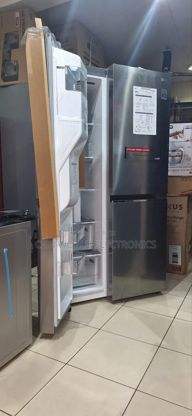 New Lg 674l Smart Inverter Side By Side Fridge Ice Dispenser