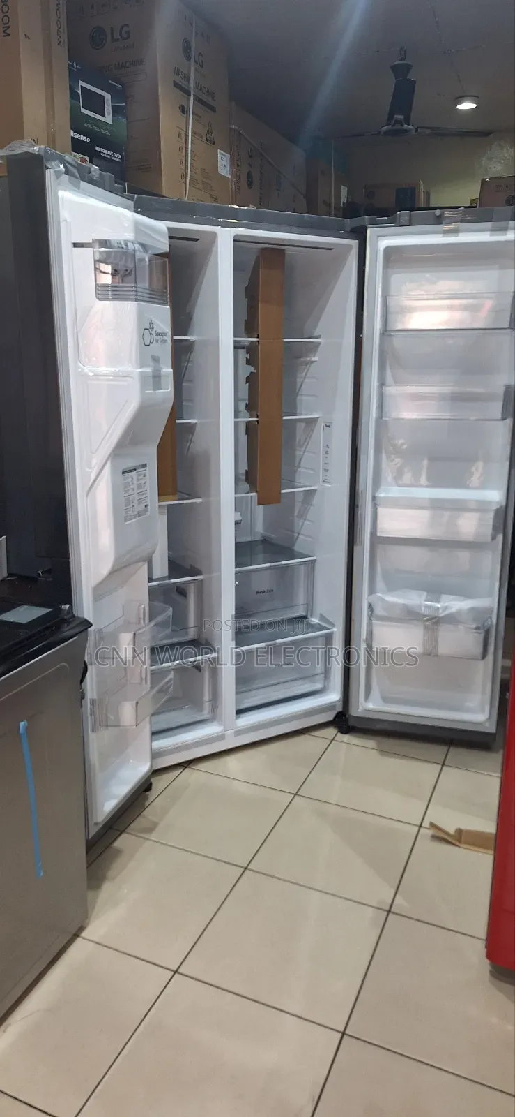 New Lg 674l Smart Inverter Side By Side Fridge Ice Dispenser