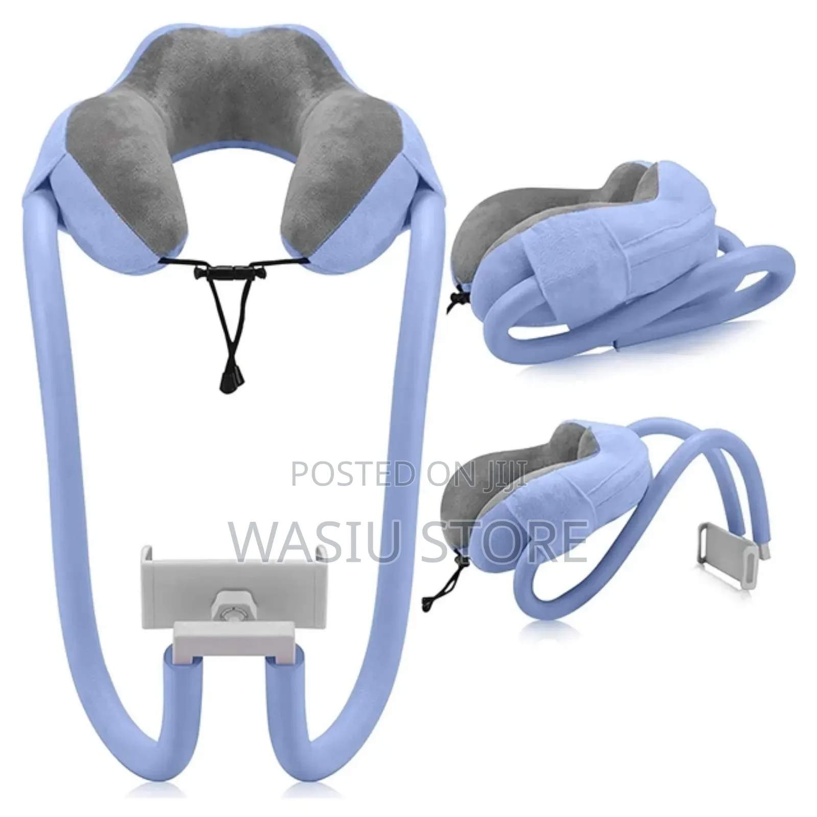 U-Shaped Bracket Mobile Phone Holder With Soft Neck Pillow