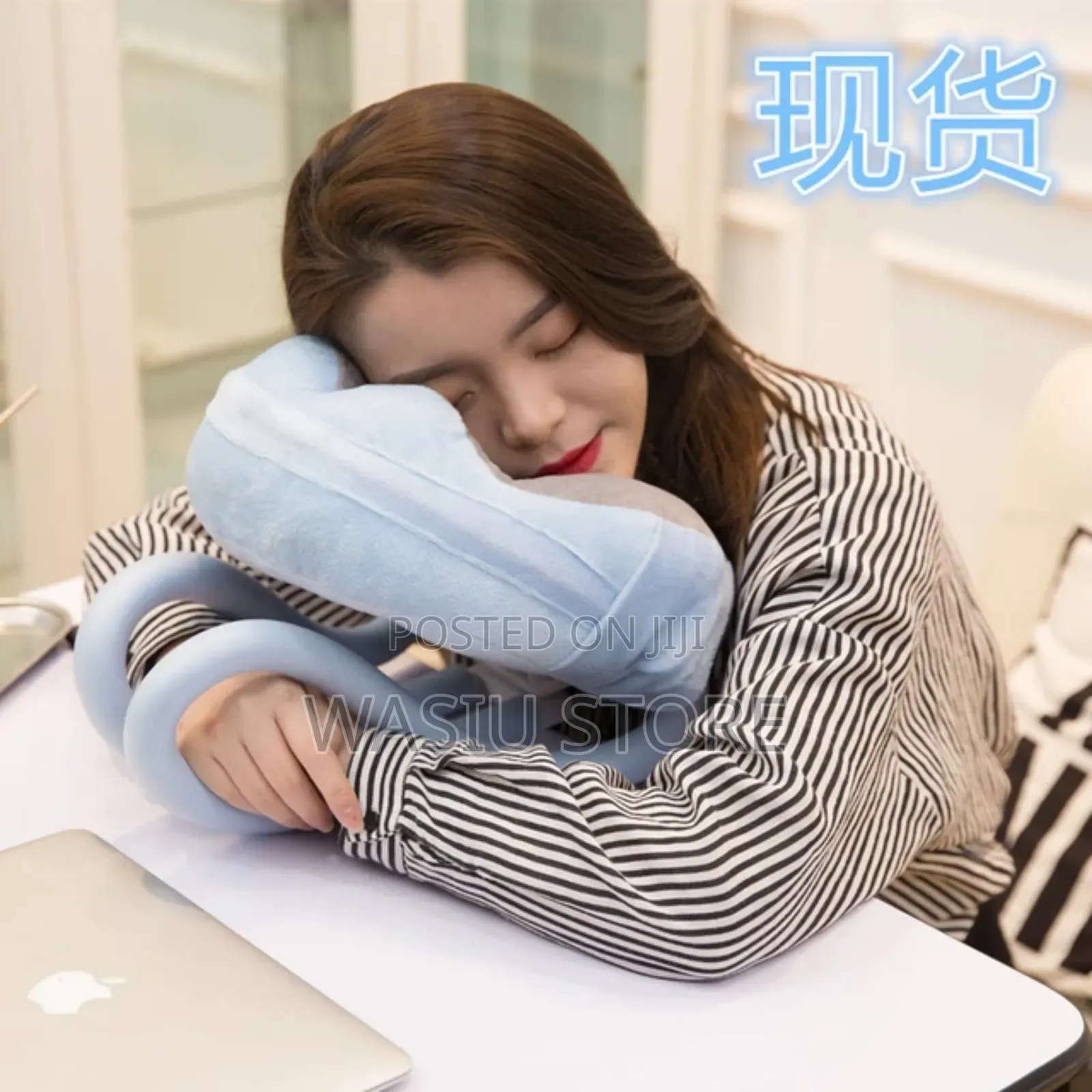 U-Shaped Bracket Mobile Phone Holder With Soft Neck Pillow