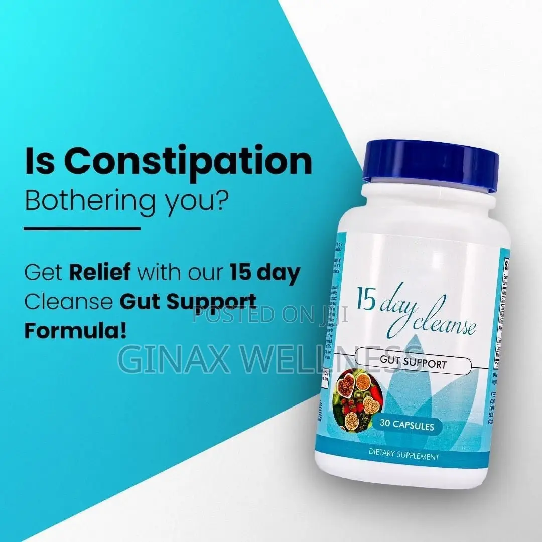 15 Day Cleanse Capsules For Gut Health And Constipation