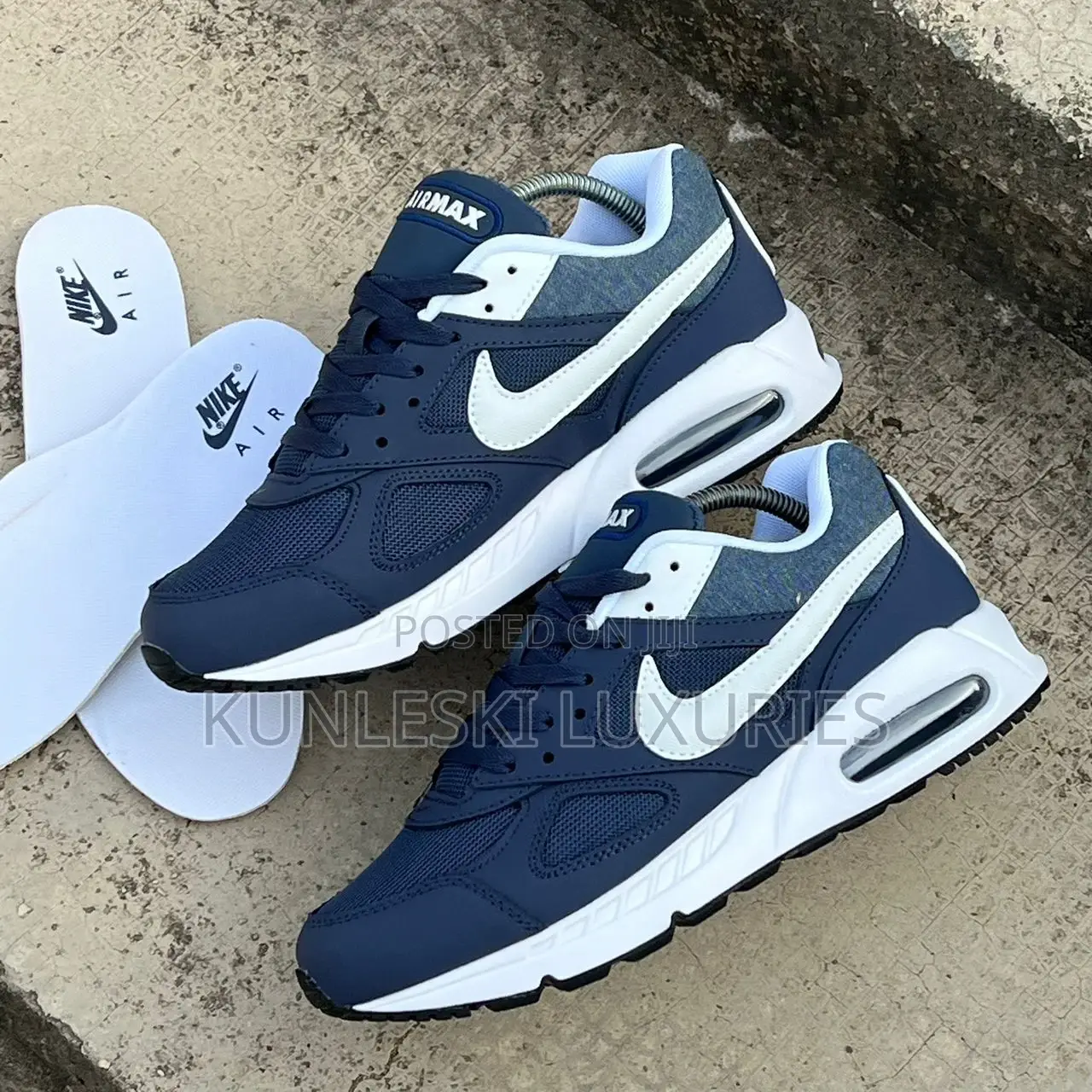 Original Nike Airmax 90 Ivo Navy Blue Sneakers