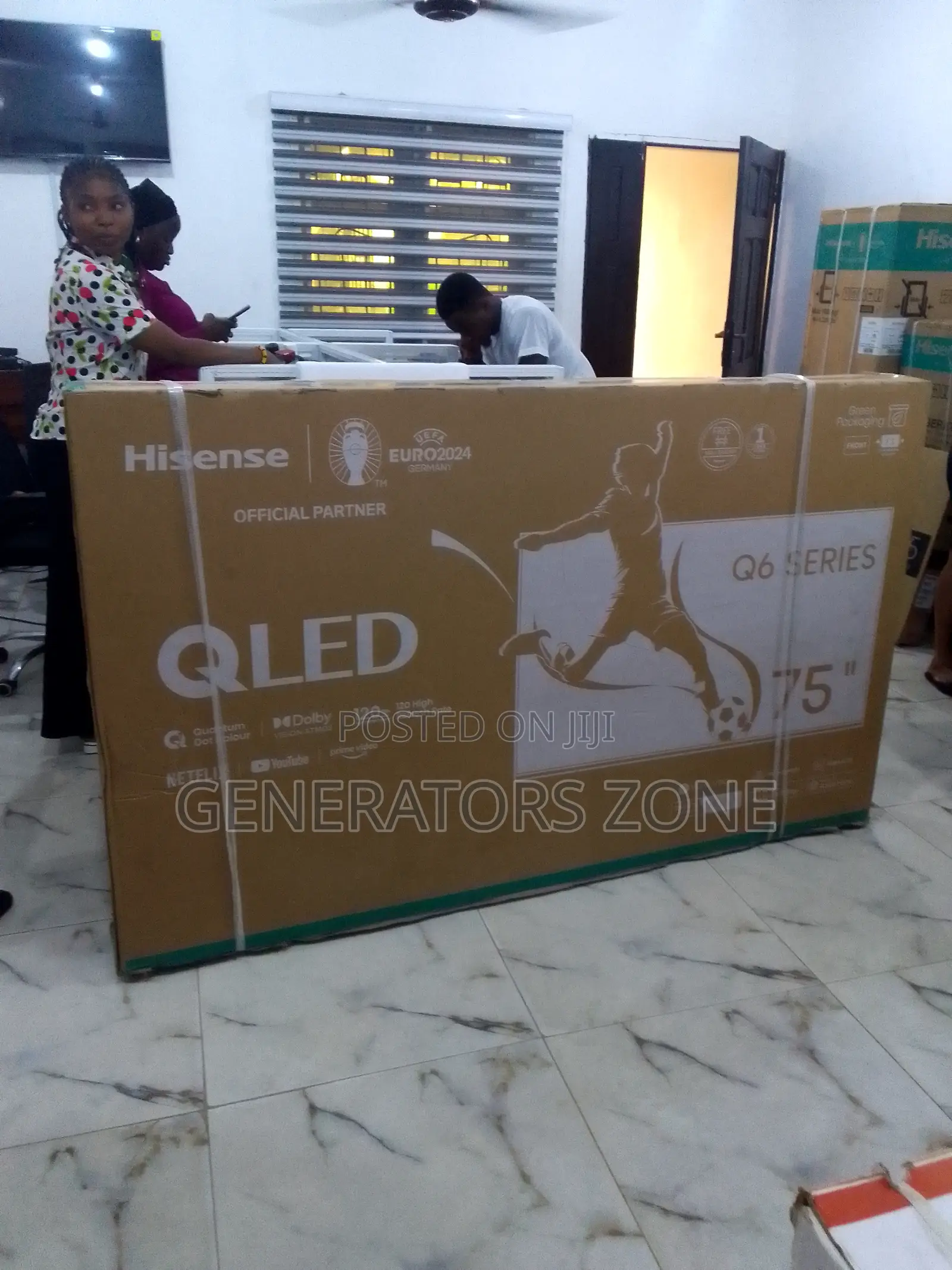 Large Display Hisense Qled 75 Inches Qseries