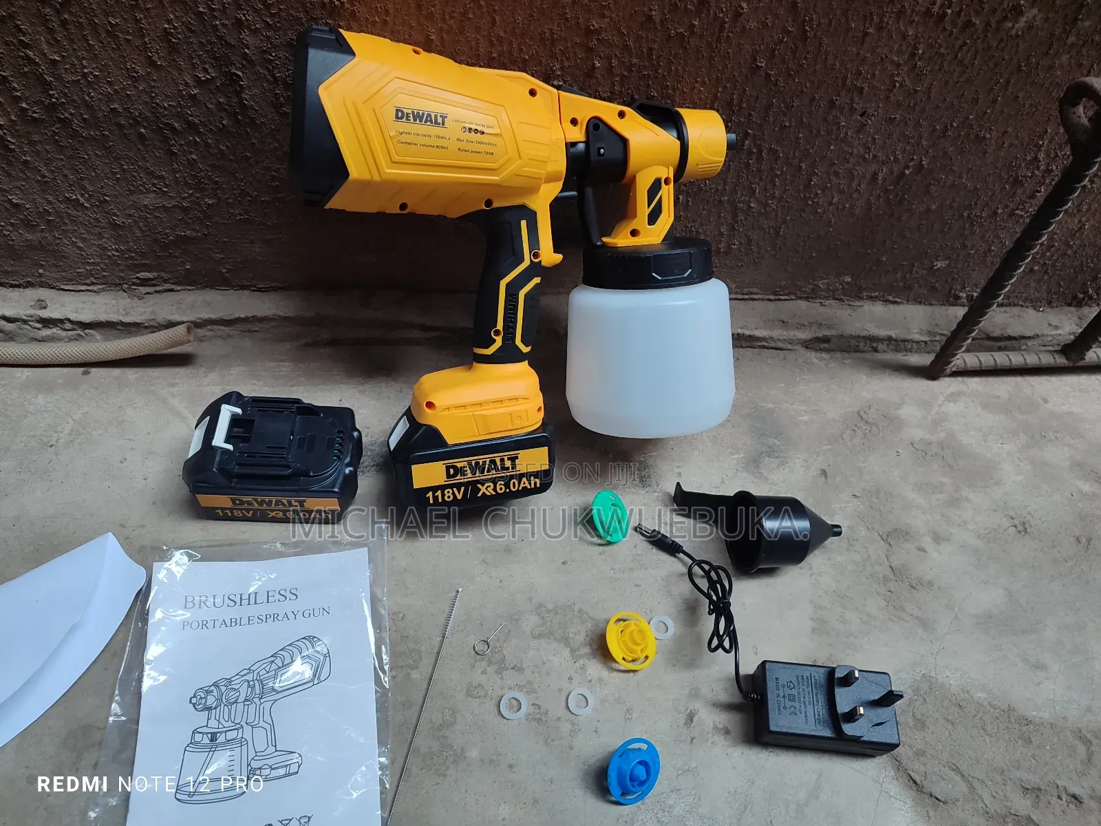 Cordless Dewalt Spray Gun Machine