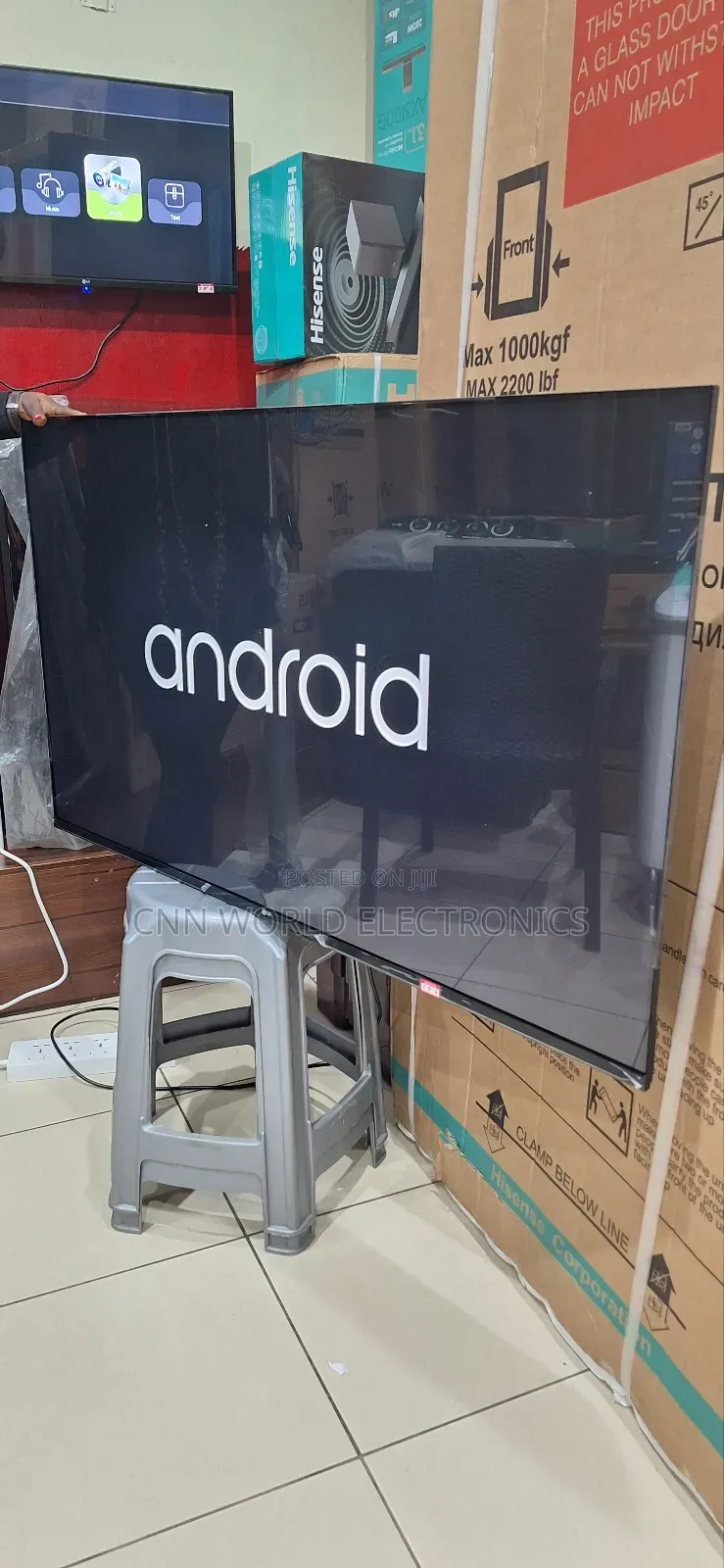 New Lg 55"Inches Uhd Smart Flameless Netflix Youtube App