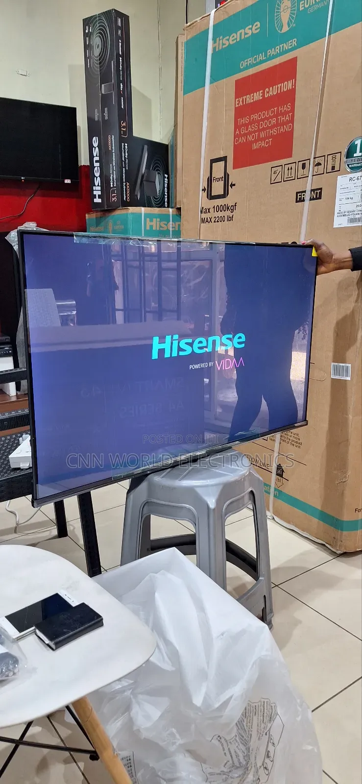 2025made Hisense 43" Full Smart Flameless Netflix Youtube