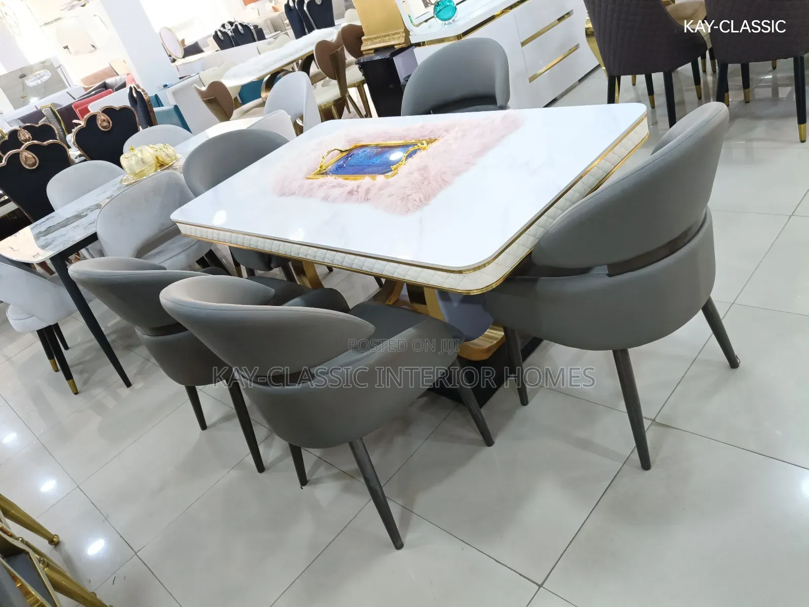 Six Seaters Dining Table and Chairs