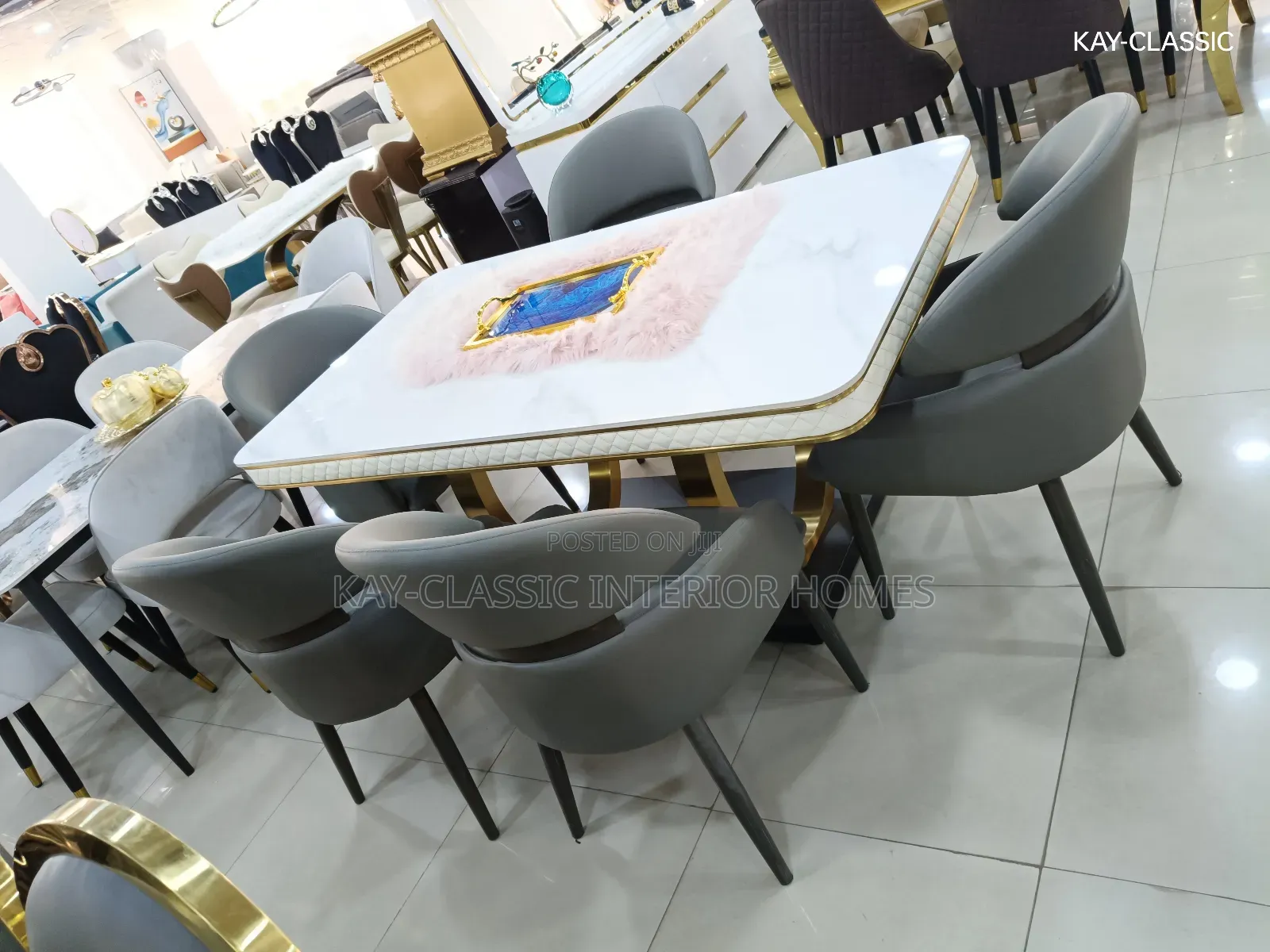 Six Seaters Dining Table and Chairs