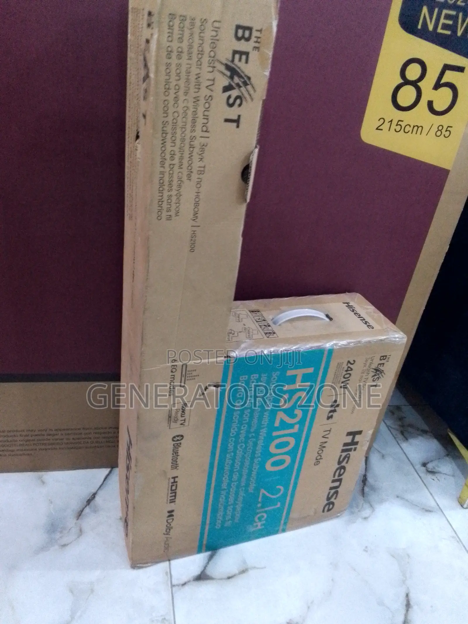 Bass-Heavy Hisense 'Aud 2100hs" Sound Bar