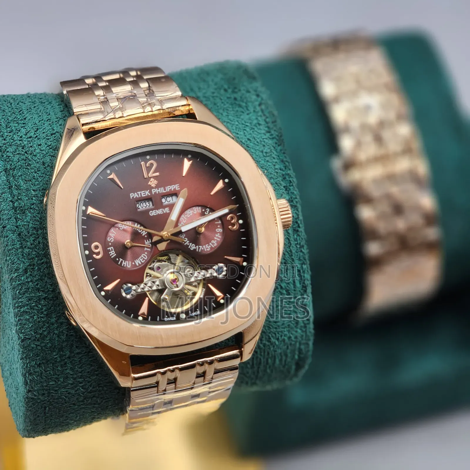 PATEK Day Date Year Watch Brown Dial