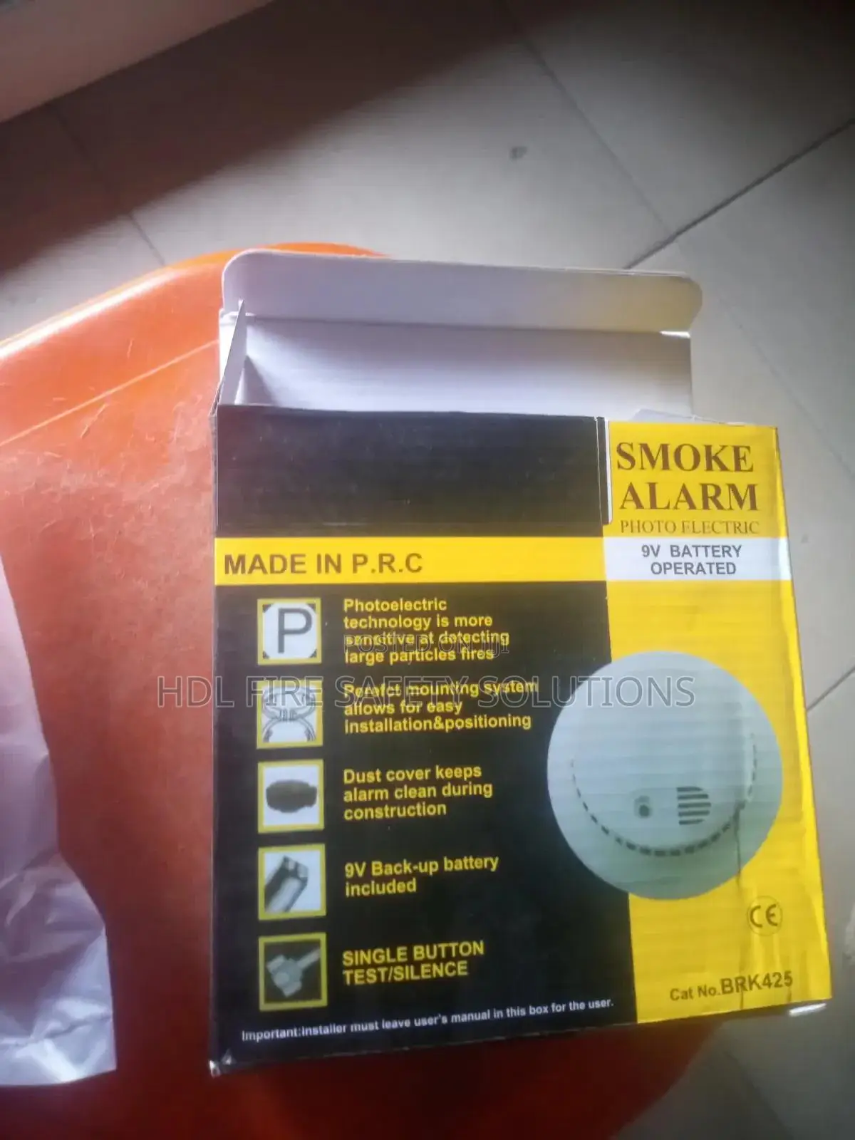 Smoke Detector (Battery Operated And Photoelectric Detector)