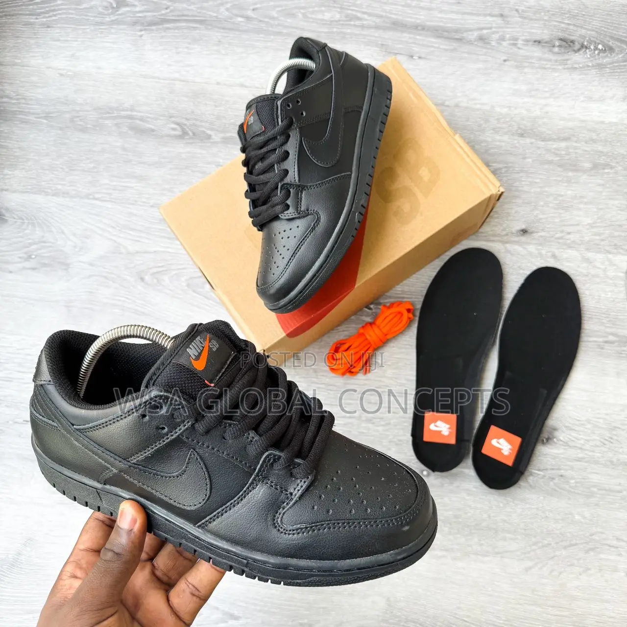 Nike Sb Dunk Low Pro ISO Orange Label Triple Black