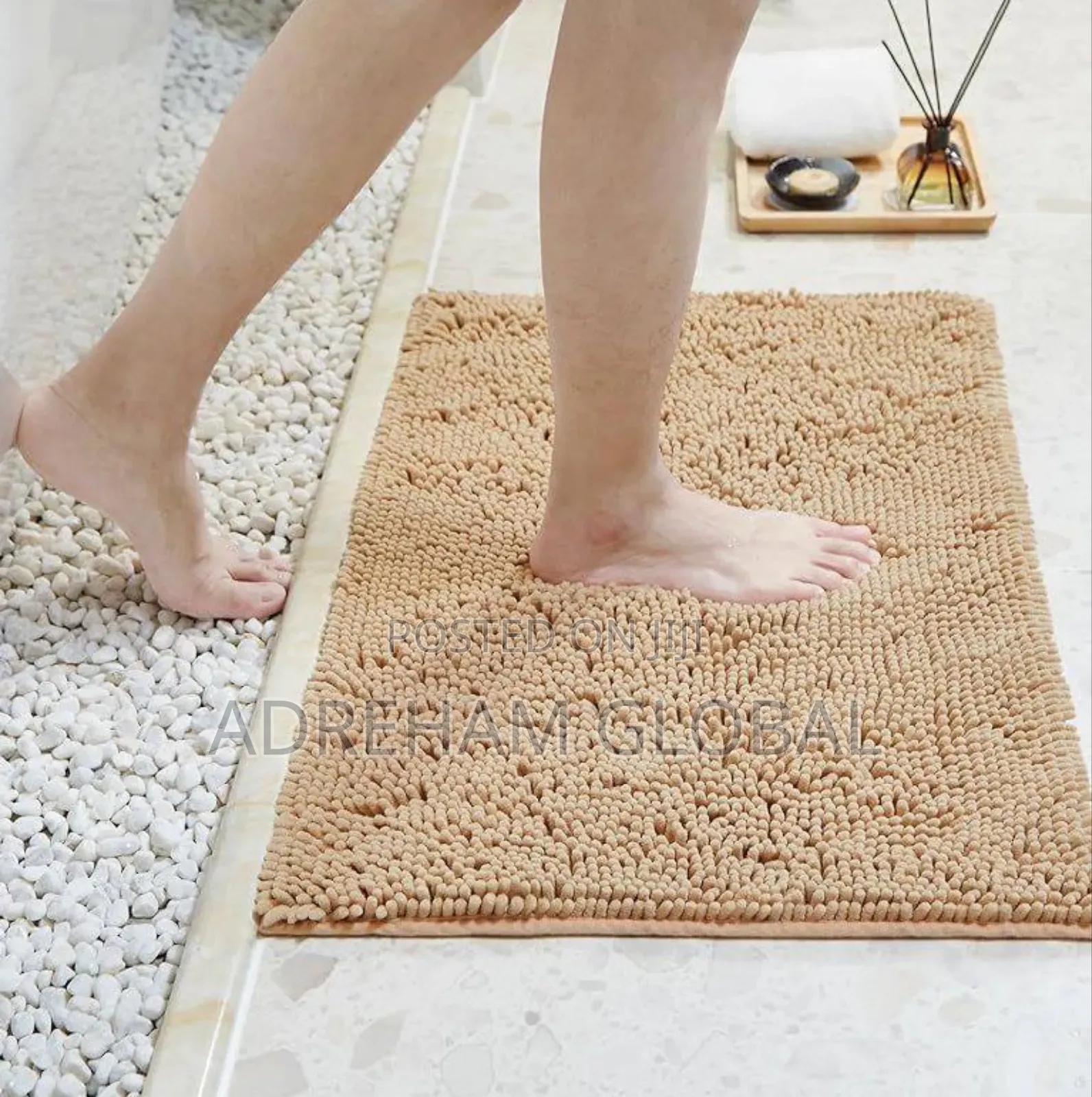 Chenille Bathroom and Toilet Mat Big Size