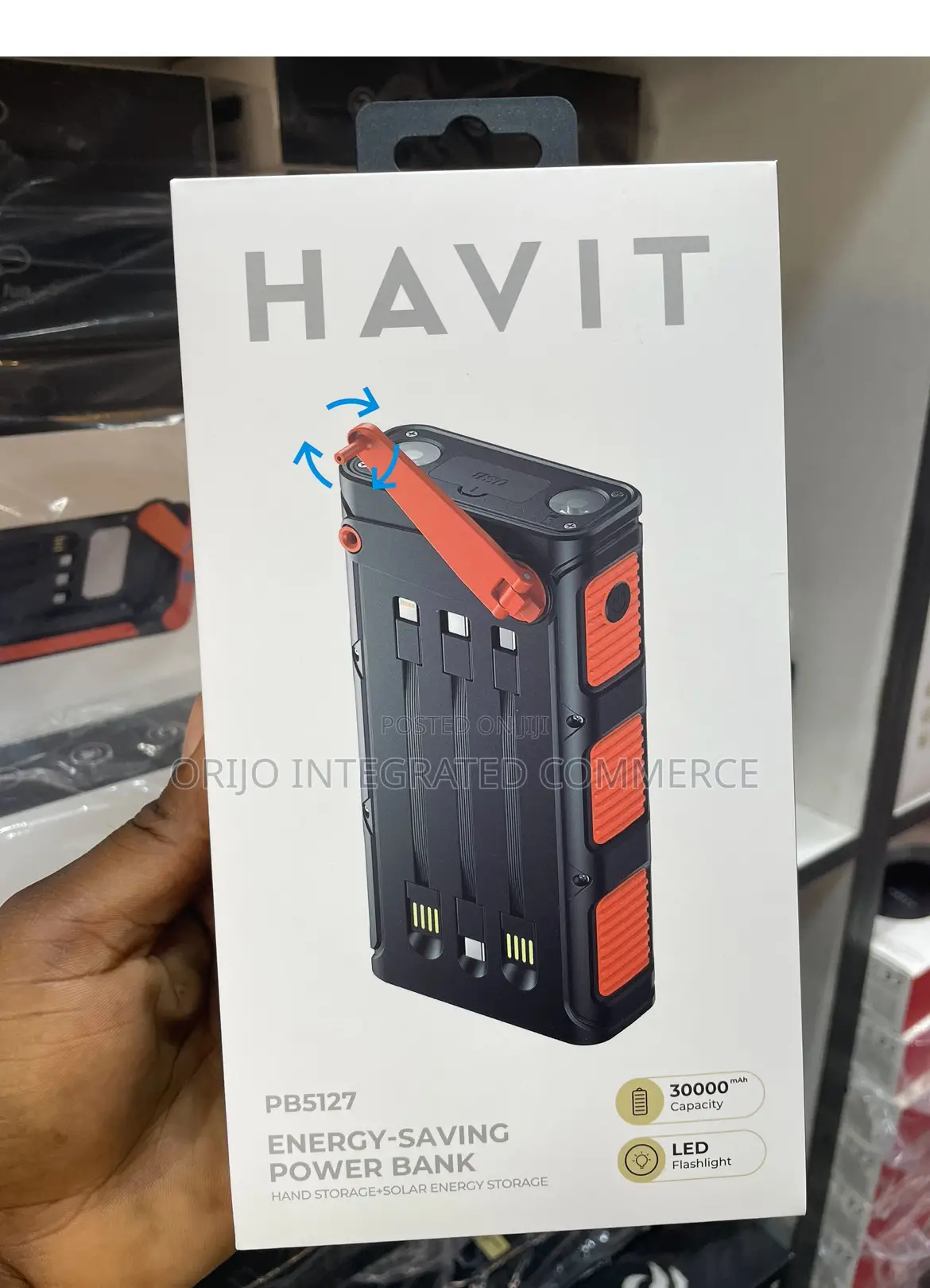 Solar Energy Storage 30000mah Power Bank Havit