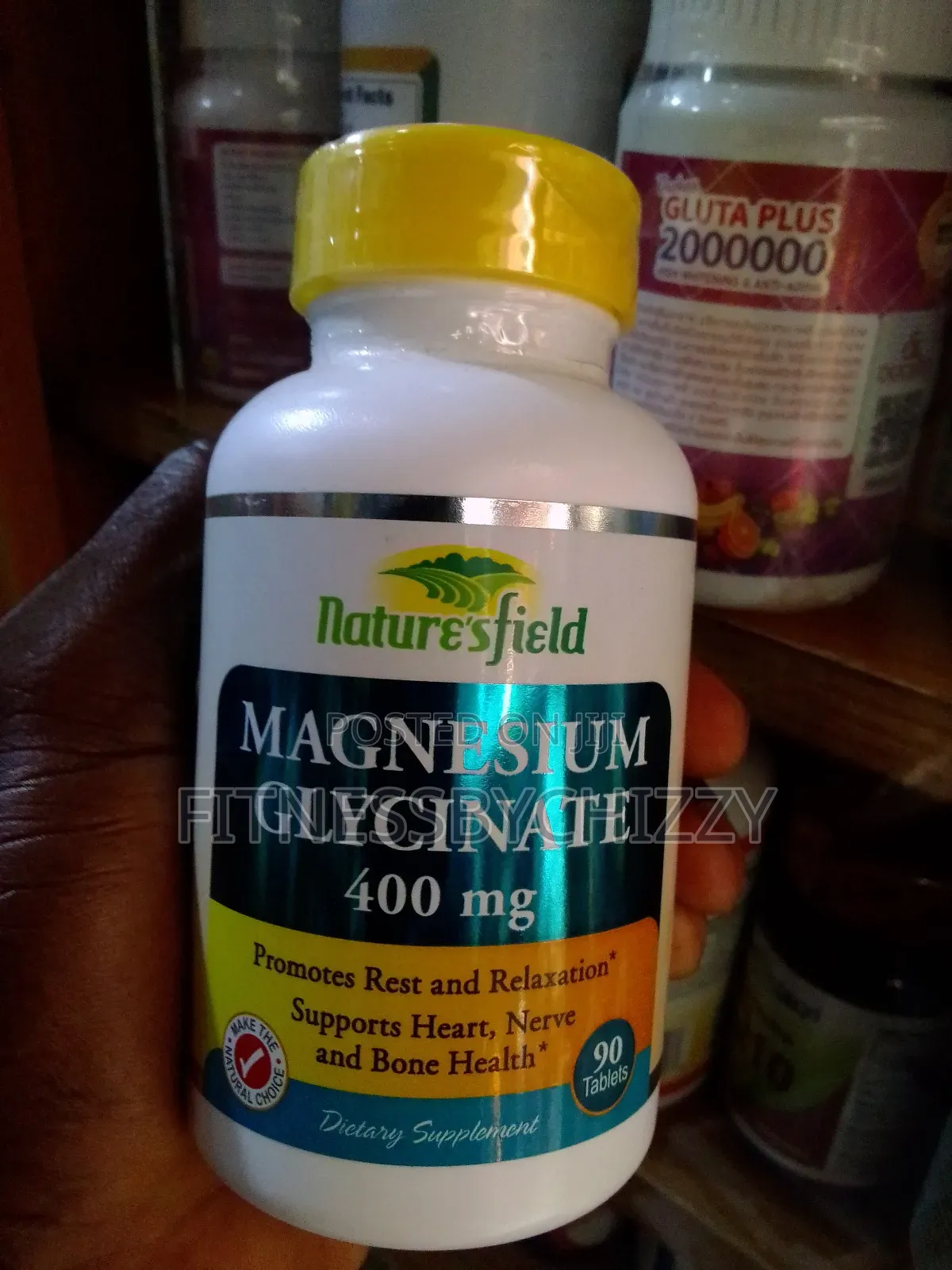 Magnesium Glycinate 400mg X 90 Tablets Nature'sfield