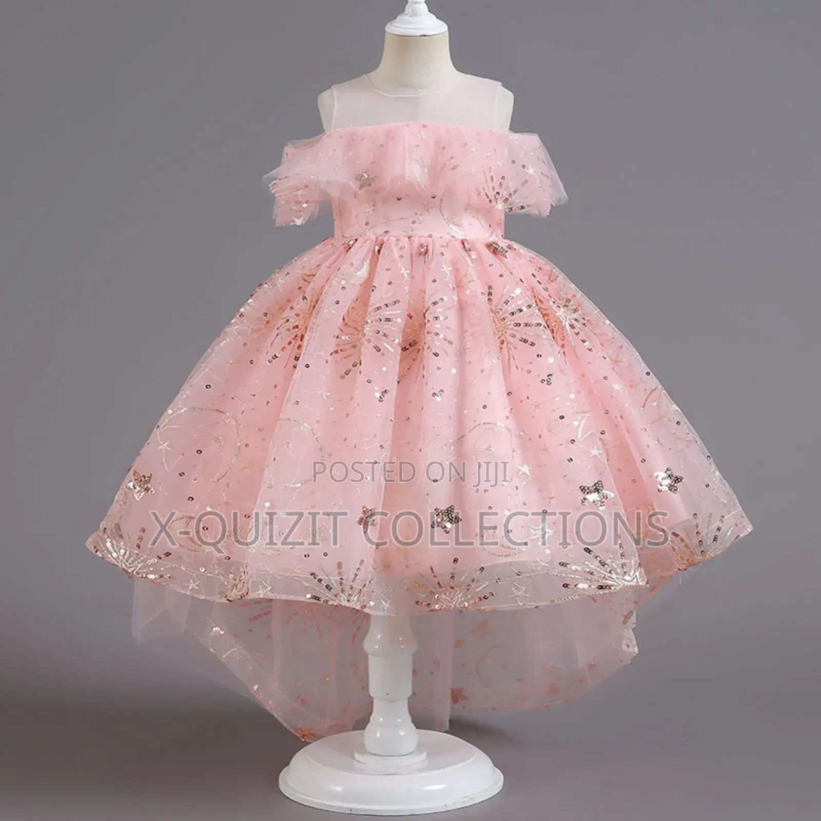 Cold Shoulder Hi-Low Dress (7yrs-10yrs)