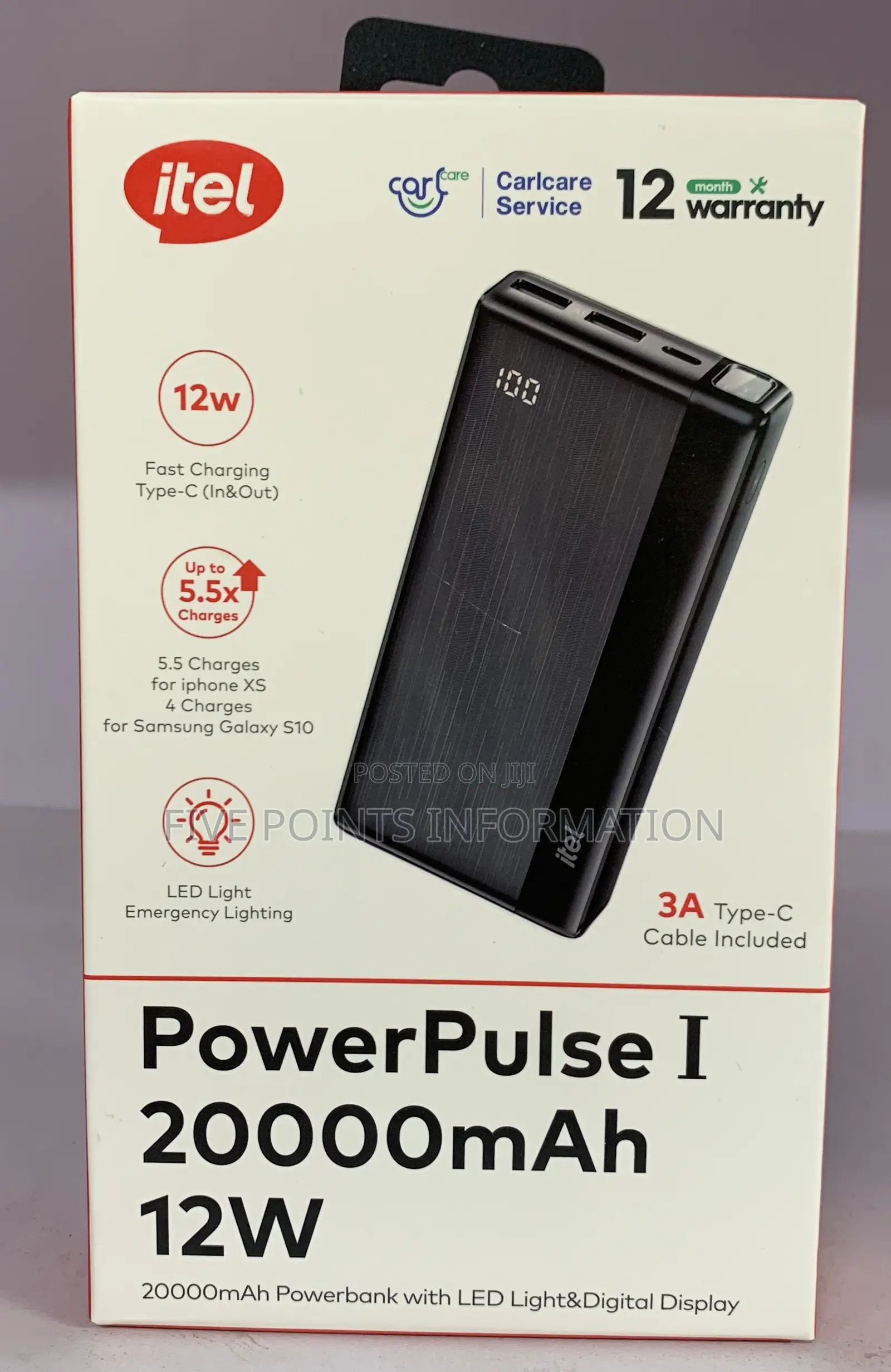 ITEL 20,000 Mah POWERPULSE 1