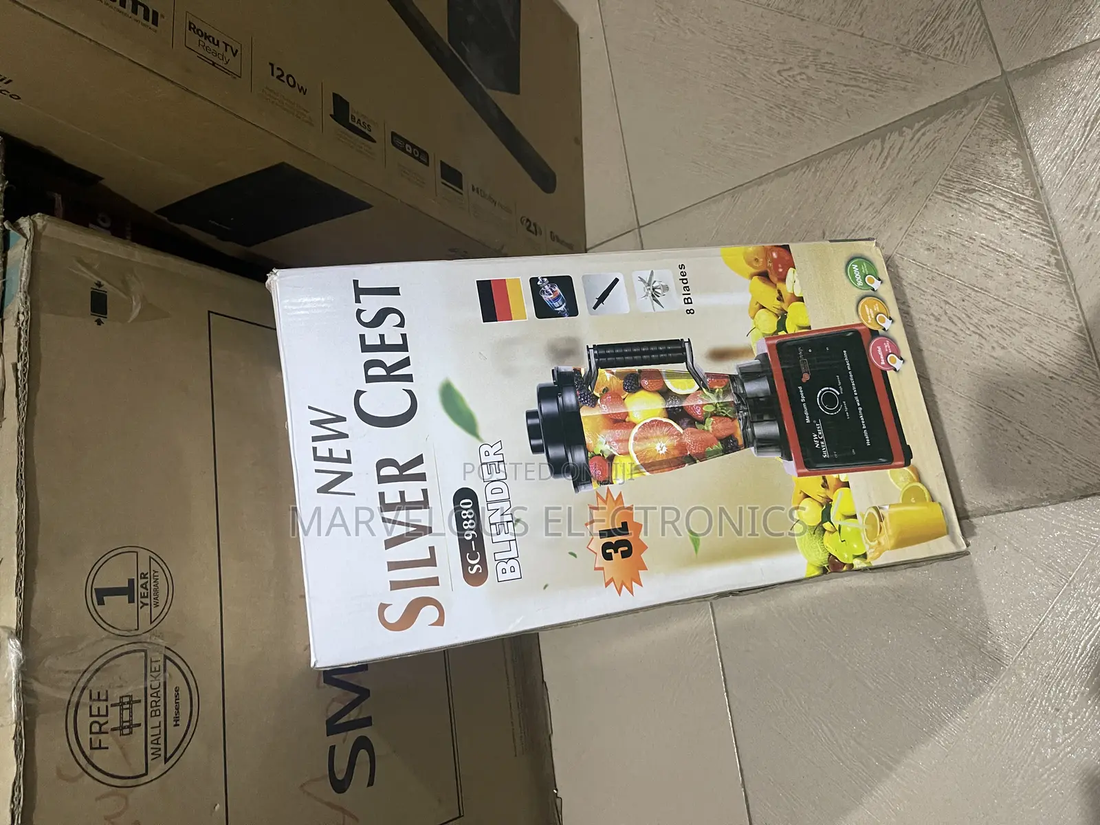 Brand New Sliver Crest Super Cool Fast Grading Blender