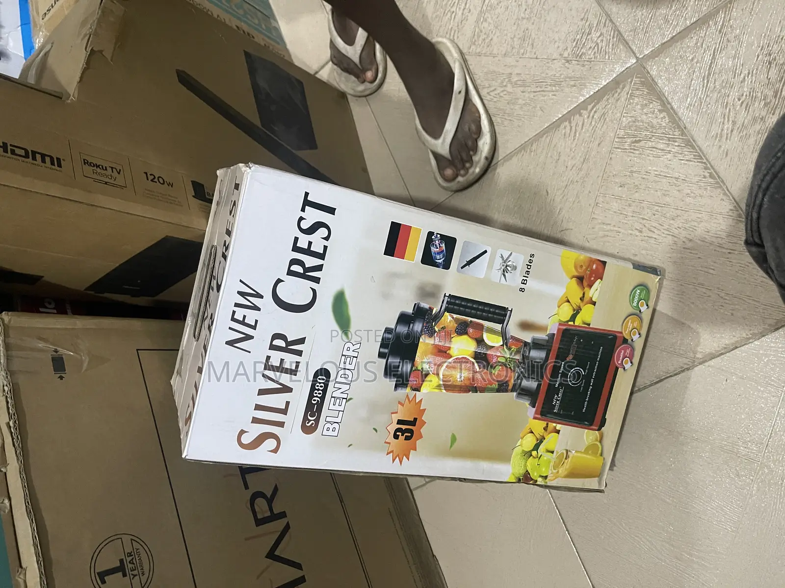 Brand New Sliver Crest Super Cool Fast Grading Blender