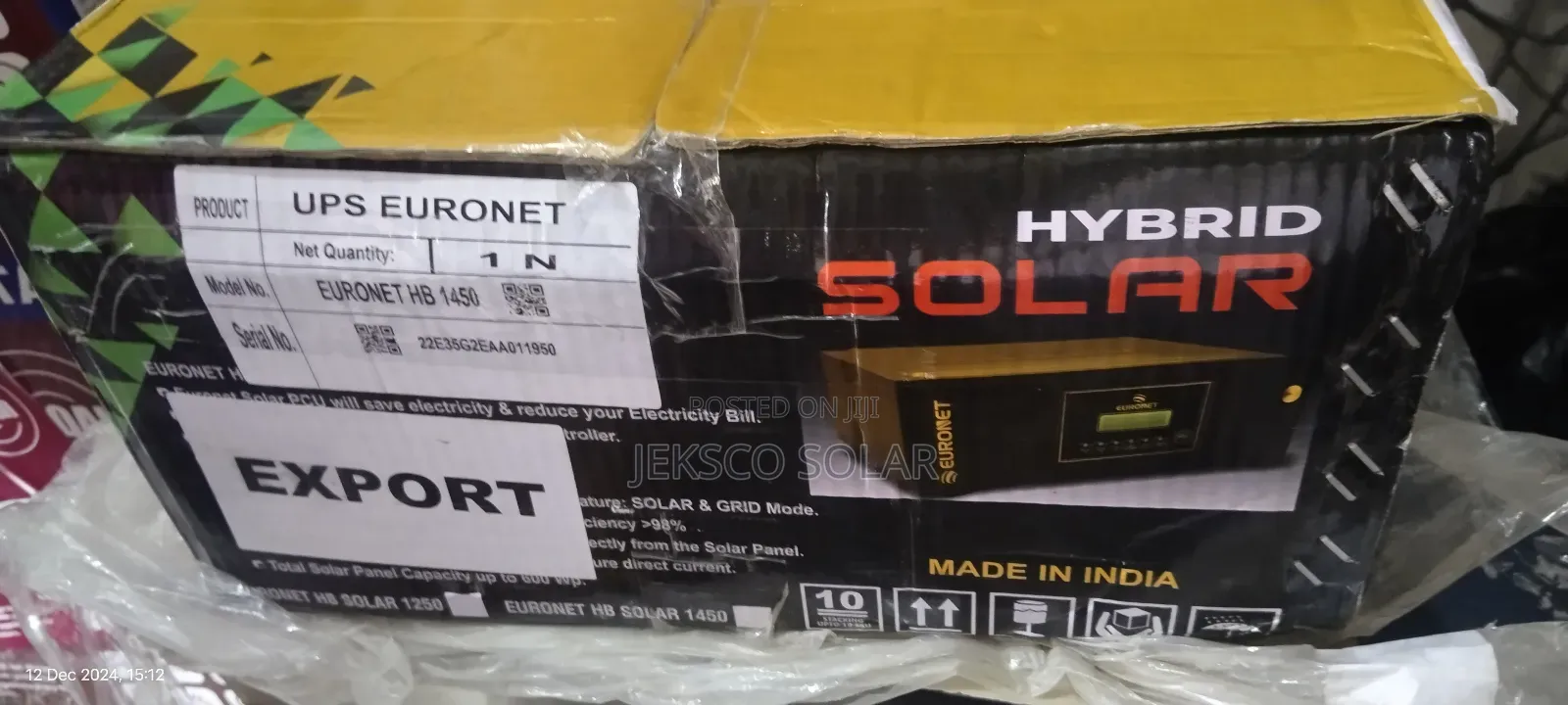 Euronet Hybrid Solar Inverter 1kva