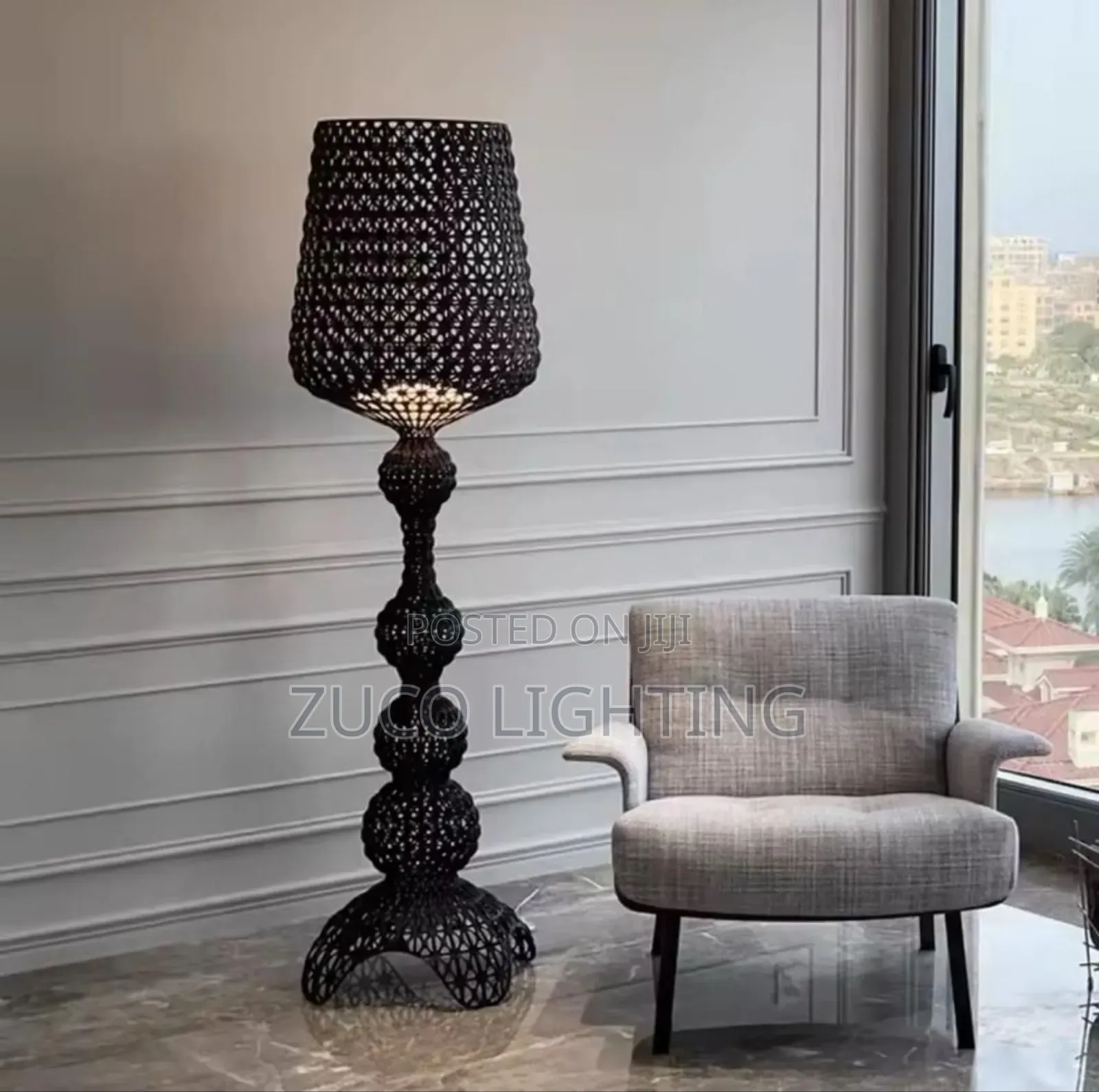 Modern LED Basket Standing Lamp