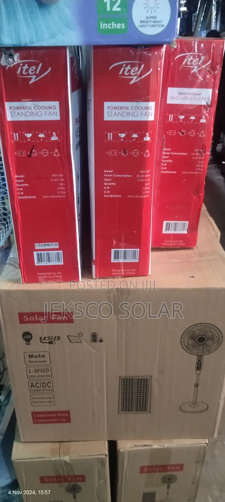Solar Fan, Rechargeable Solar Standing Fan.