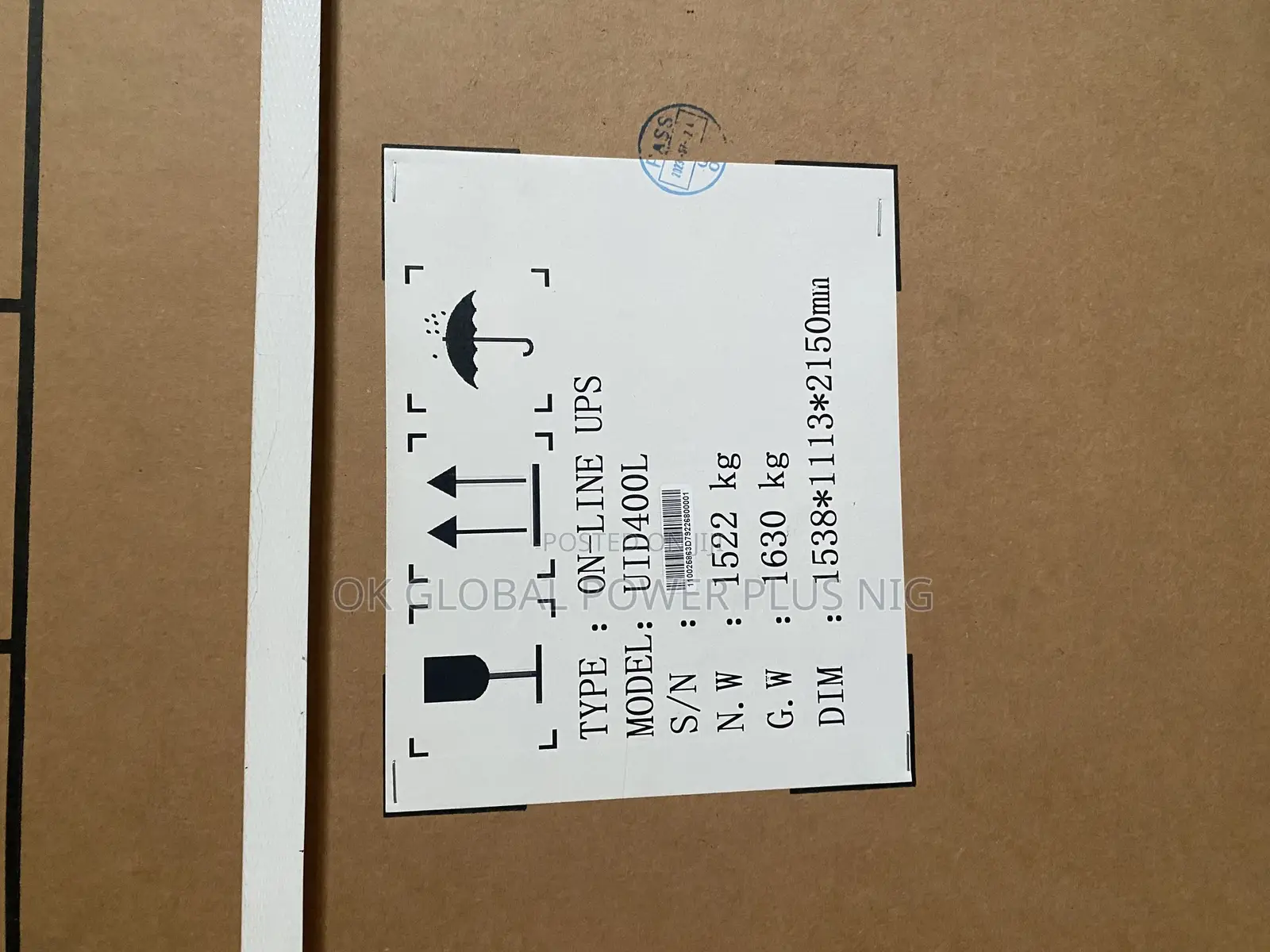 Kstar 120kva/384v Online UPS With SNMP