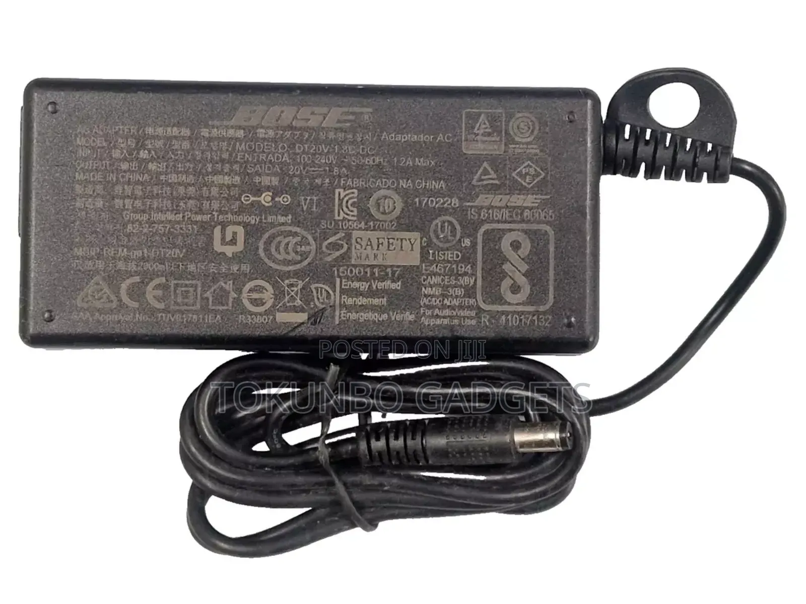 Bose DT20V-1.8C-DC Power Charger PSU Solo 5 TV Sound System