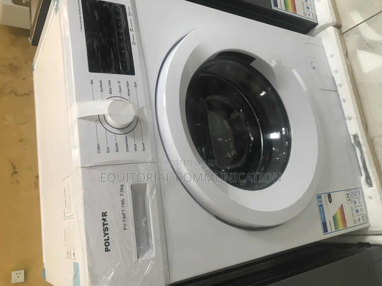 Time-Saving Frontload Polystar 7kg Automatuc Washing Machine