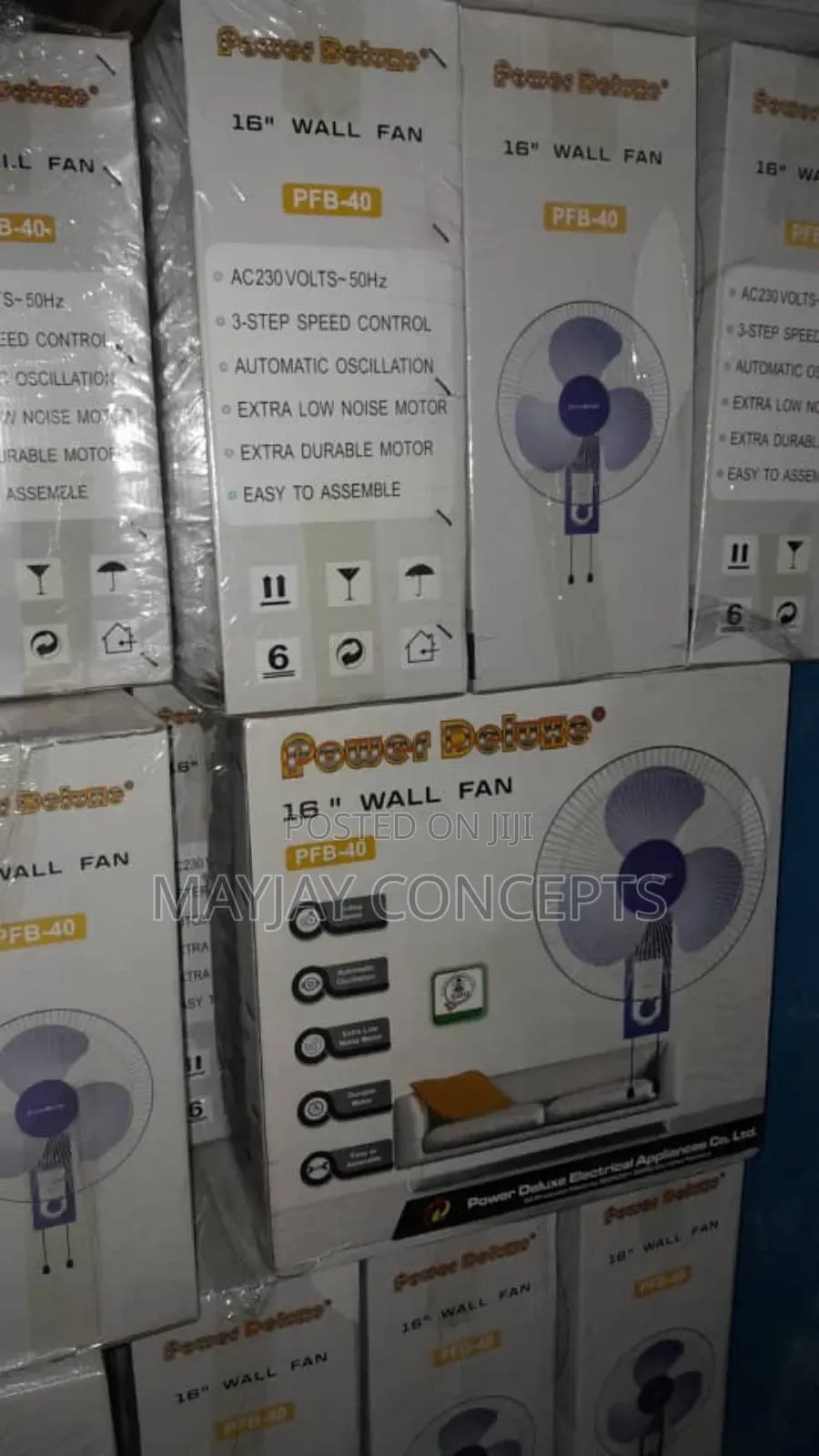 Power Deluxe 16inches Wall Fan