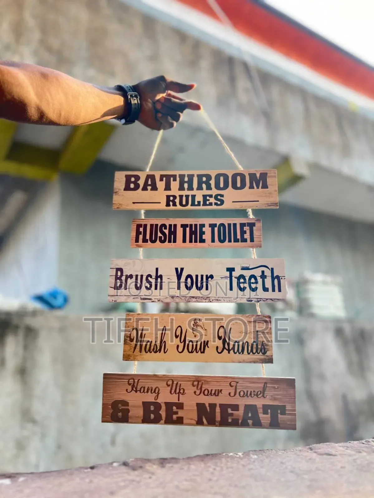 Wooden Write Up Plaque F Home