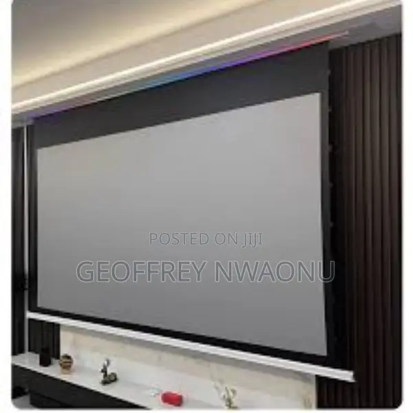 180 X180 Motorized Projector Screen||Screen With Remote