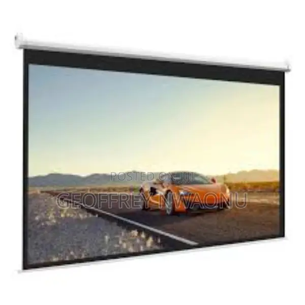 180 X180 Motorized Projector Screen||Screen With Remote