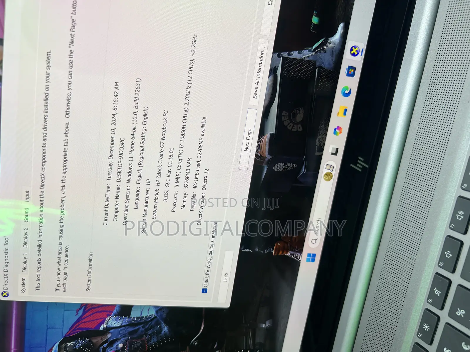 Laptop HP Zbook Studio G7 32GB Intel Core I7 SSD 1T