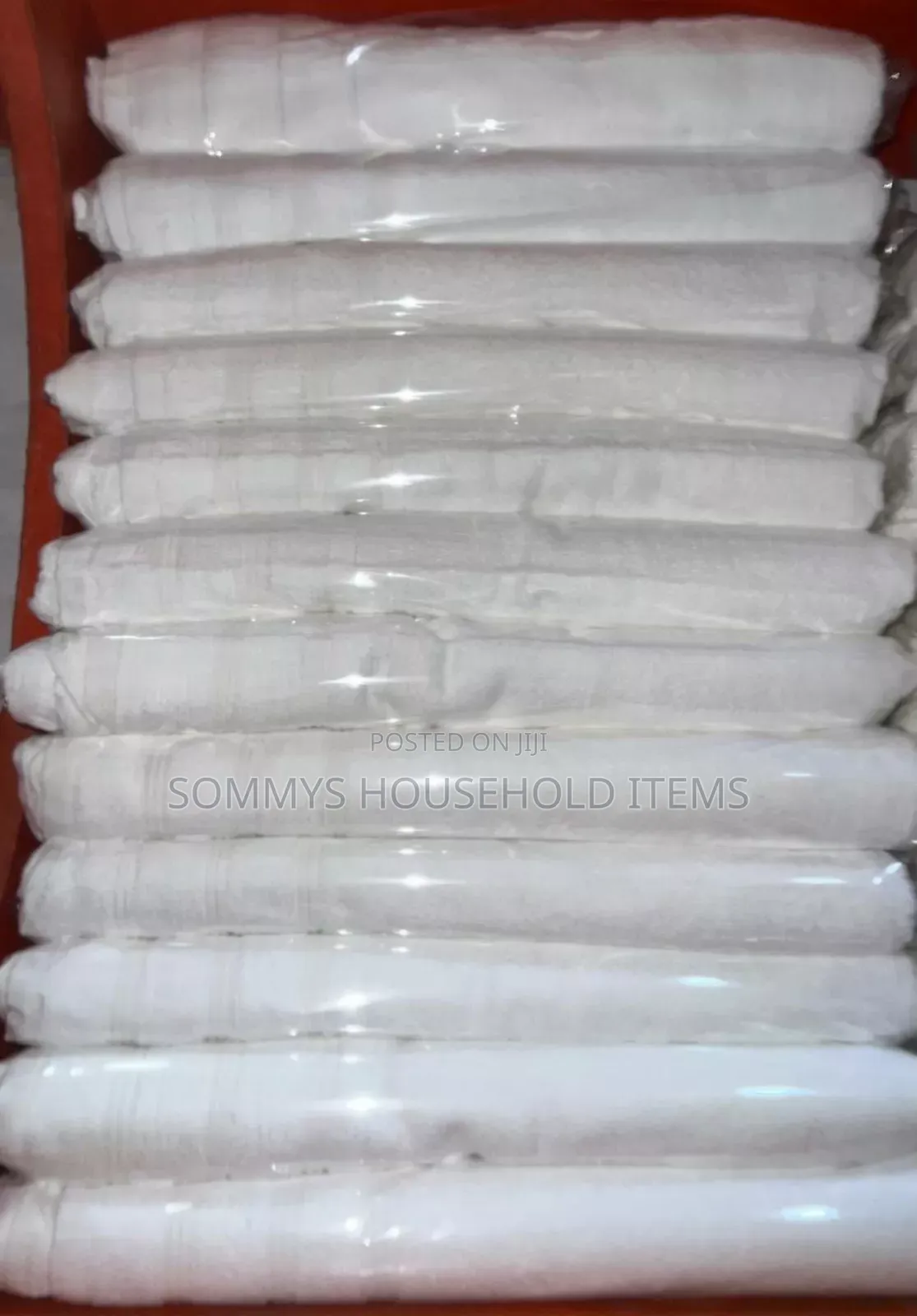 White Stock Bath Towel 
(Size 70x140cm)