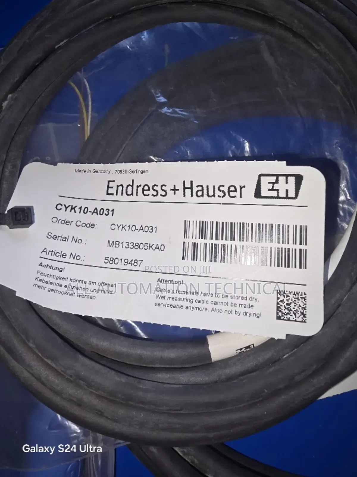 Endress Digital Measuring Cable CYK10 | CYK10-A031