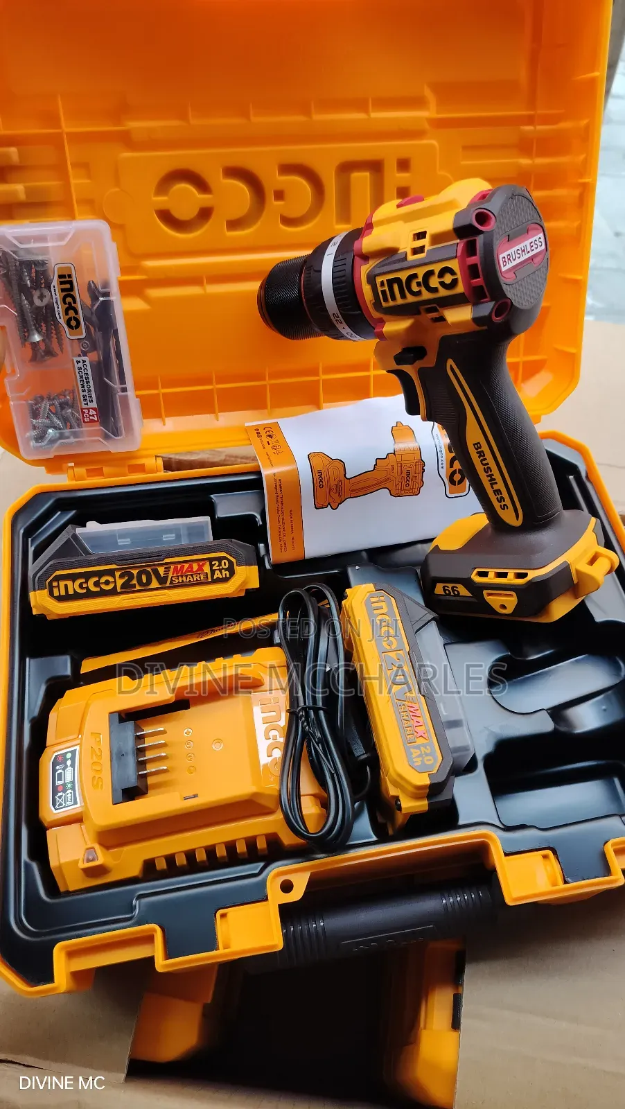 Ingco Compact Brushless Cordless Impact Drill Cidli20668